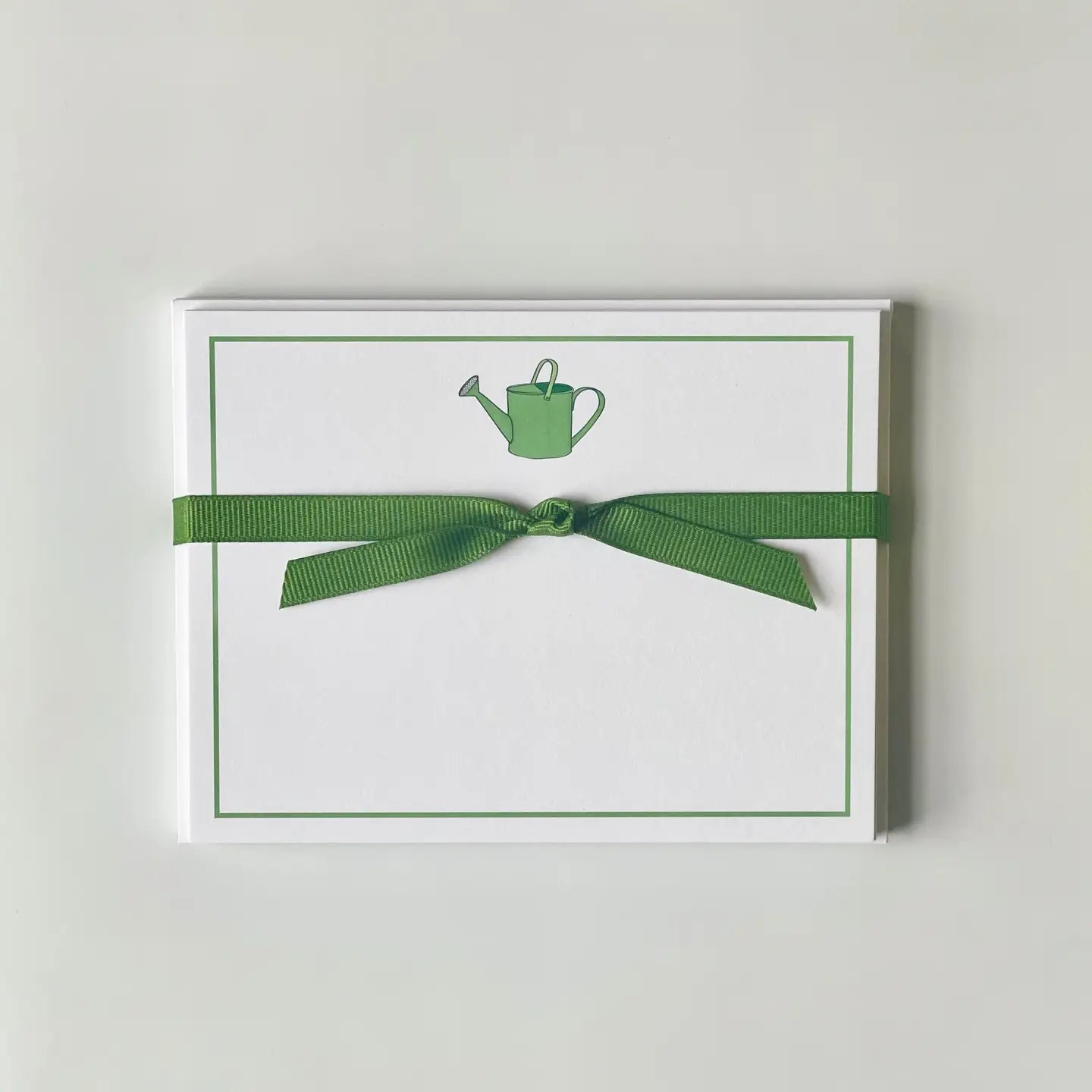 Georgetown Paperie Green Watering Can Flat Note Cards