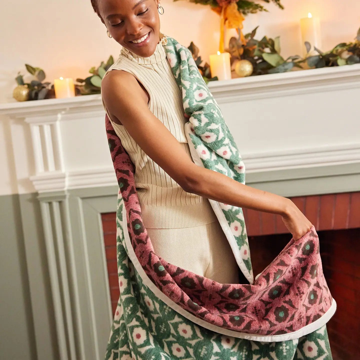 ChappyWrap Frances Floral Blanket - Original Size