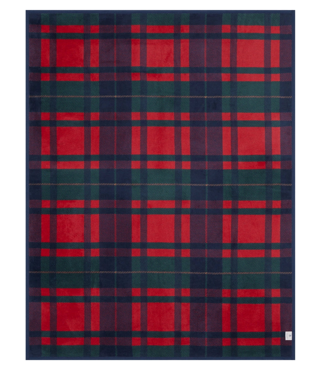 ChappyWrap Sebago Tartan Navy Blanket - Original Size