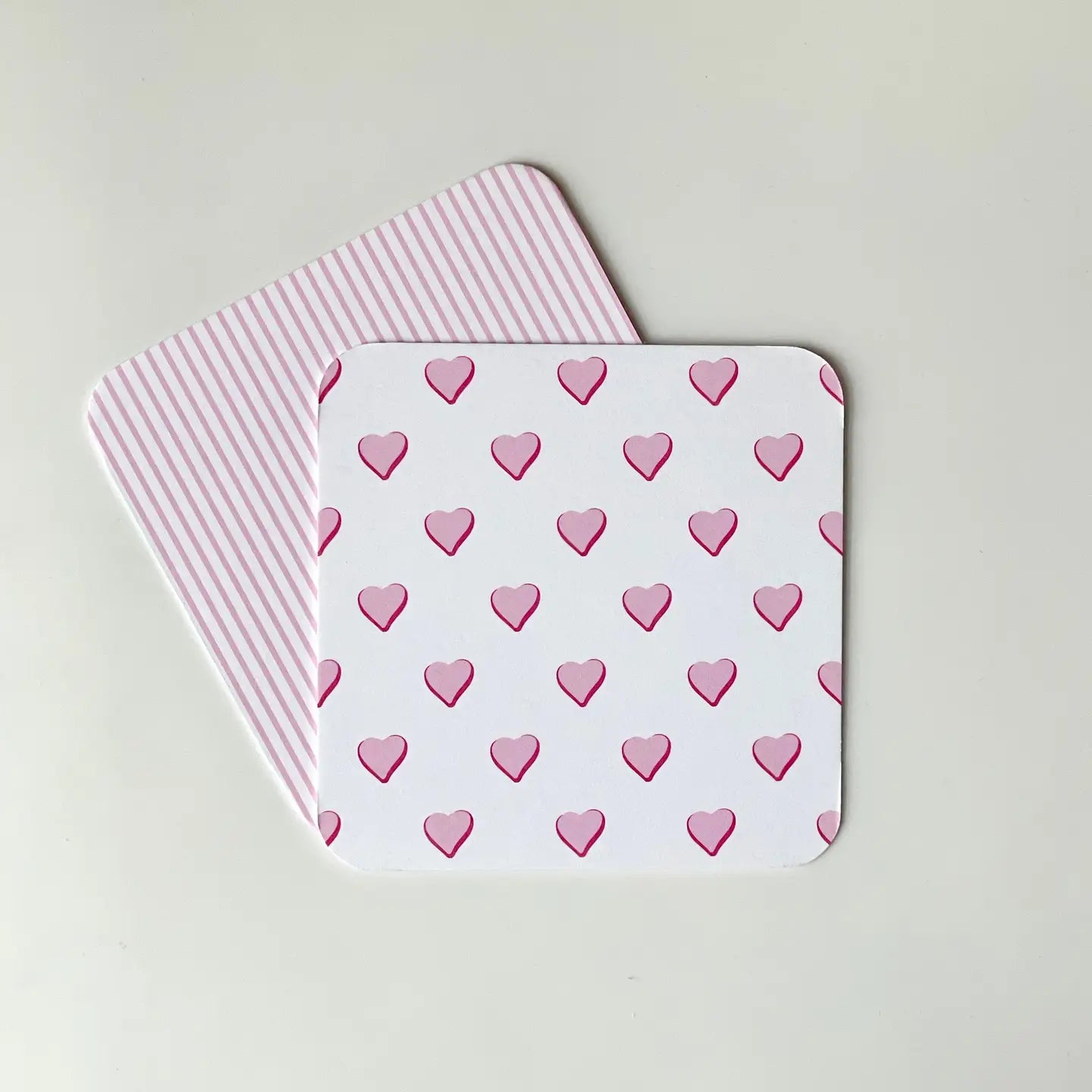 Georgetown Paperie Sweet Heart Pink Paper Coasters