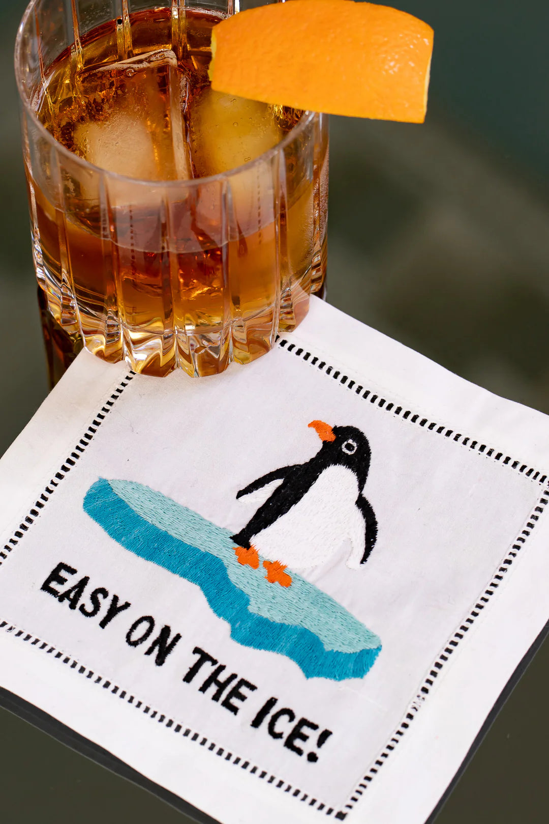 August Morgan Easy on the Ice Cocktail Napkin