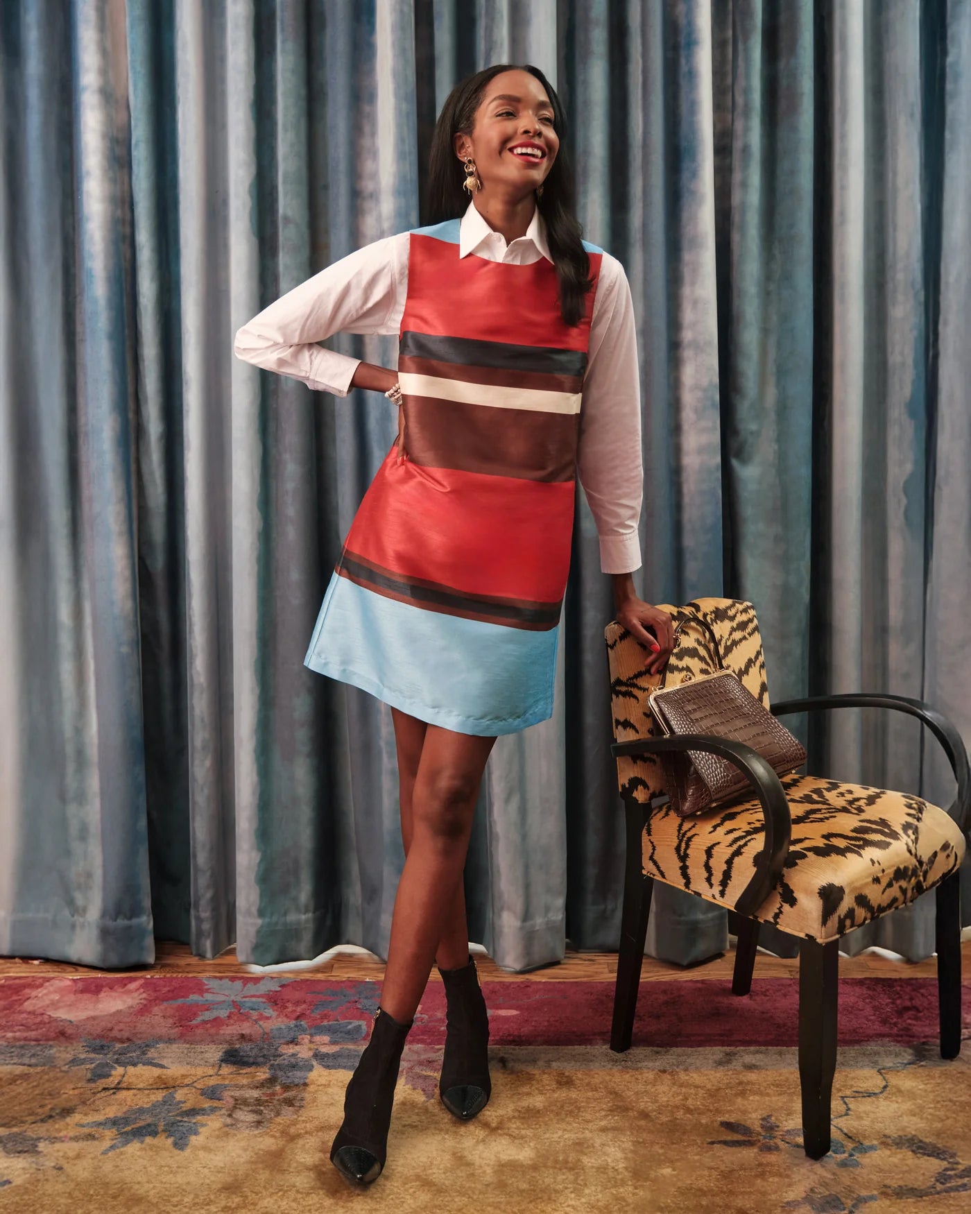 Frances Valentine Sylvie Shift Dress - Sublime Stripe