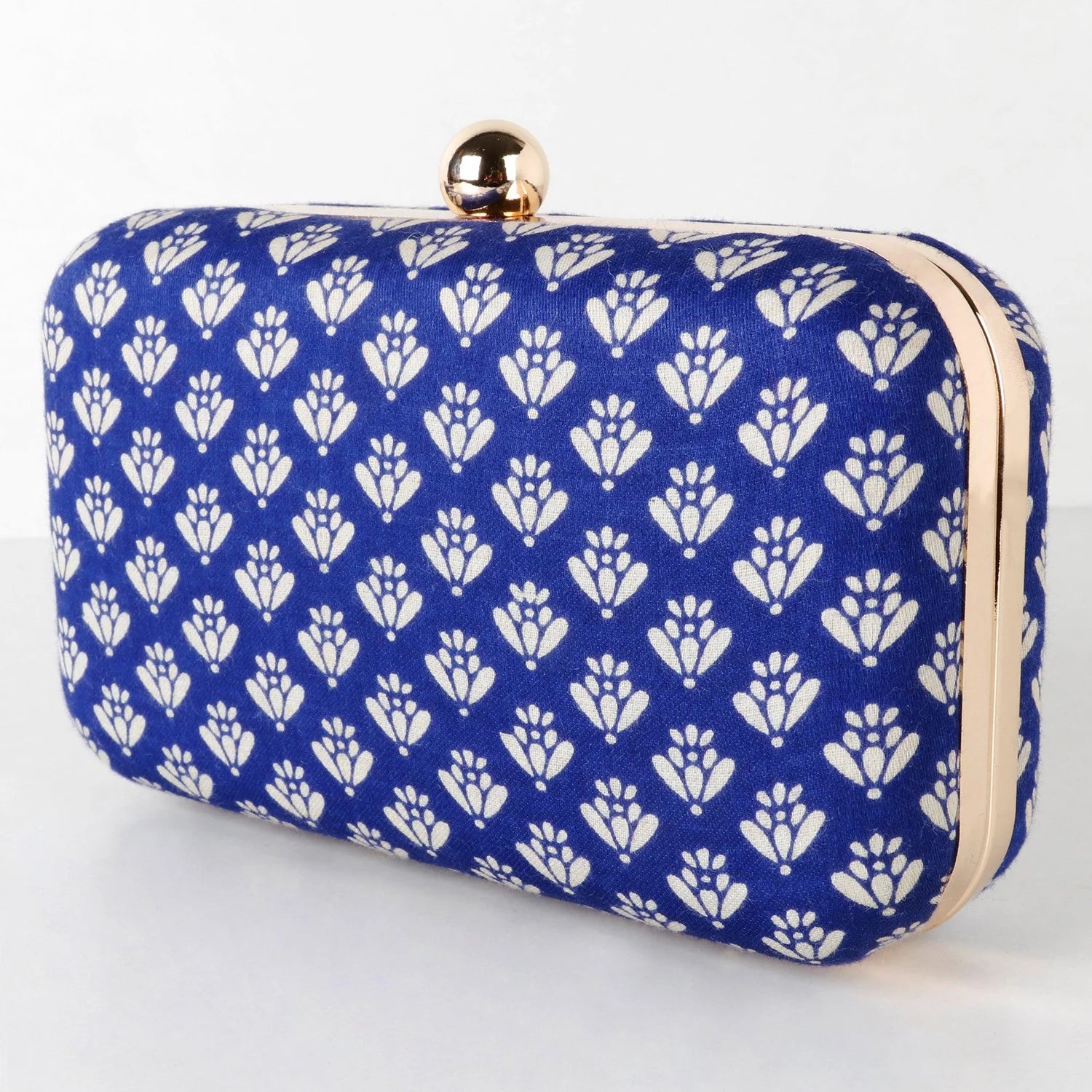 Singhvis Floret Clutch - Blue