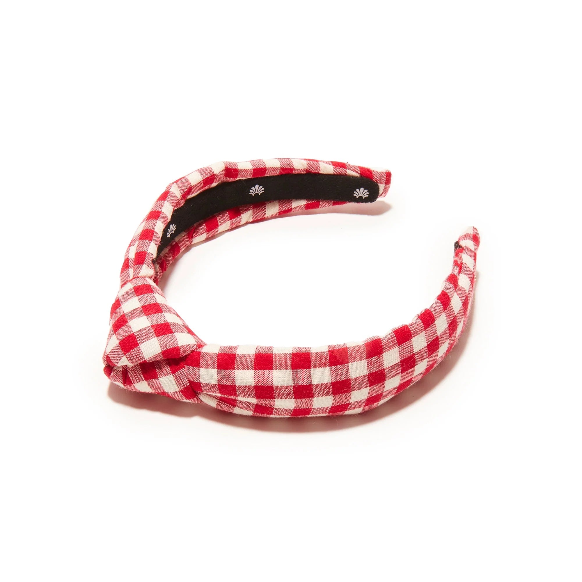 Lele Sadoughi Ladybug Red Kids Gingham Knotted Headband