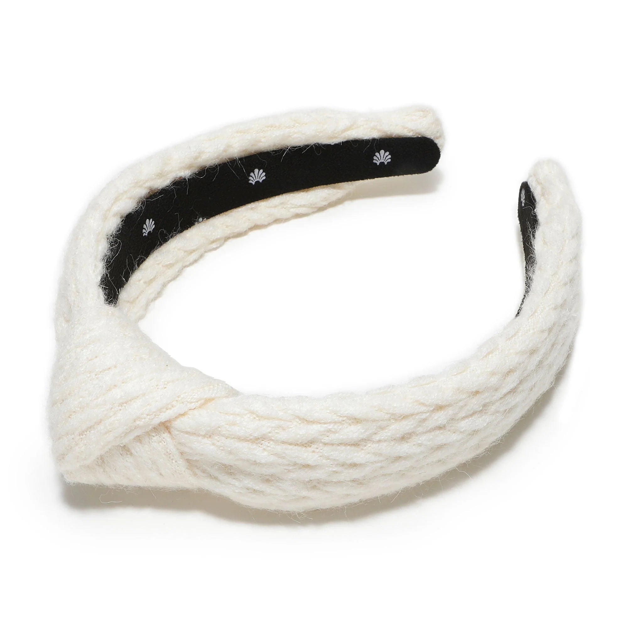 Lele Sadoughi Cable Knit Slim Knotted Headband
