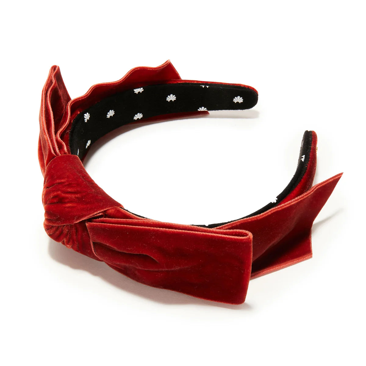 Lele Sadoughi Shirley Velvet Ribbon Headband - Rust