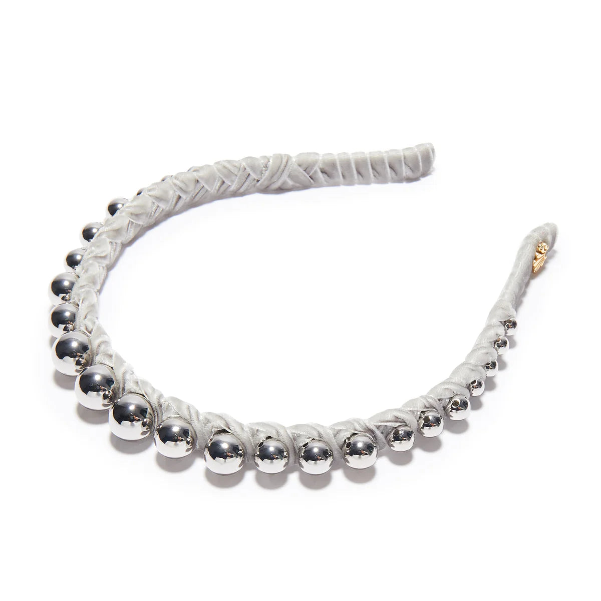 Lele Sadoughi Graduated Bead Headband -Silver – Batik Chicago