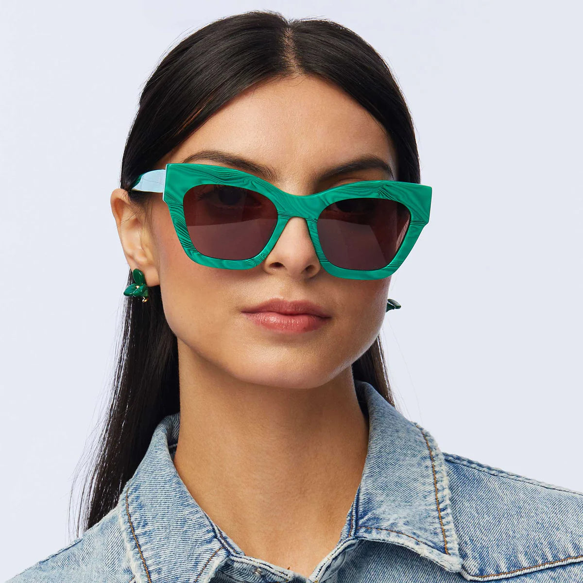 Lele Sadoughi Malachite Lido Sunglasses