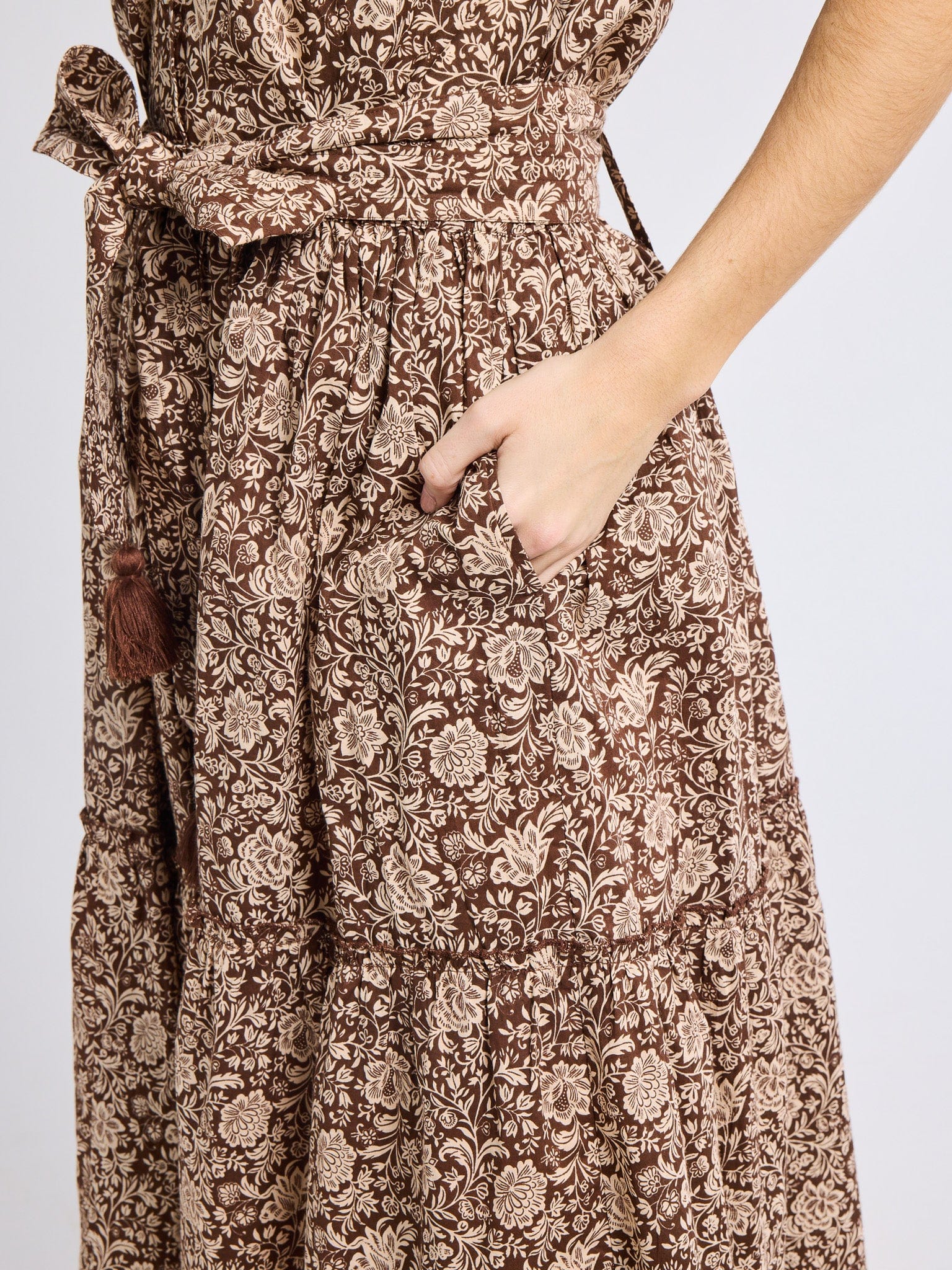 Mille Françoise Skirt - Cocoa Floral