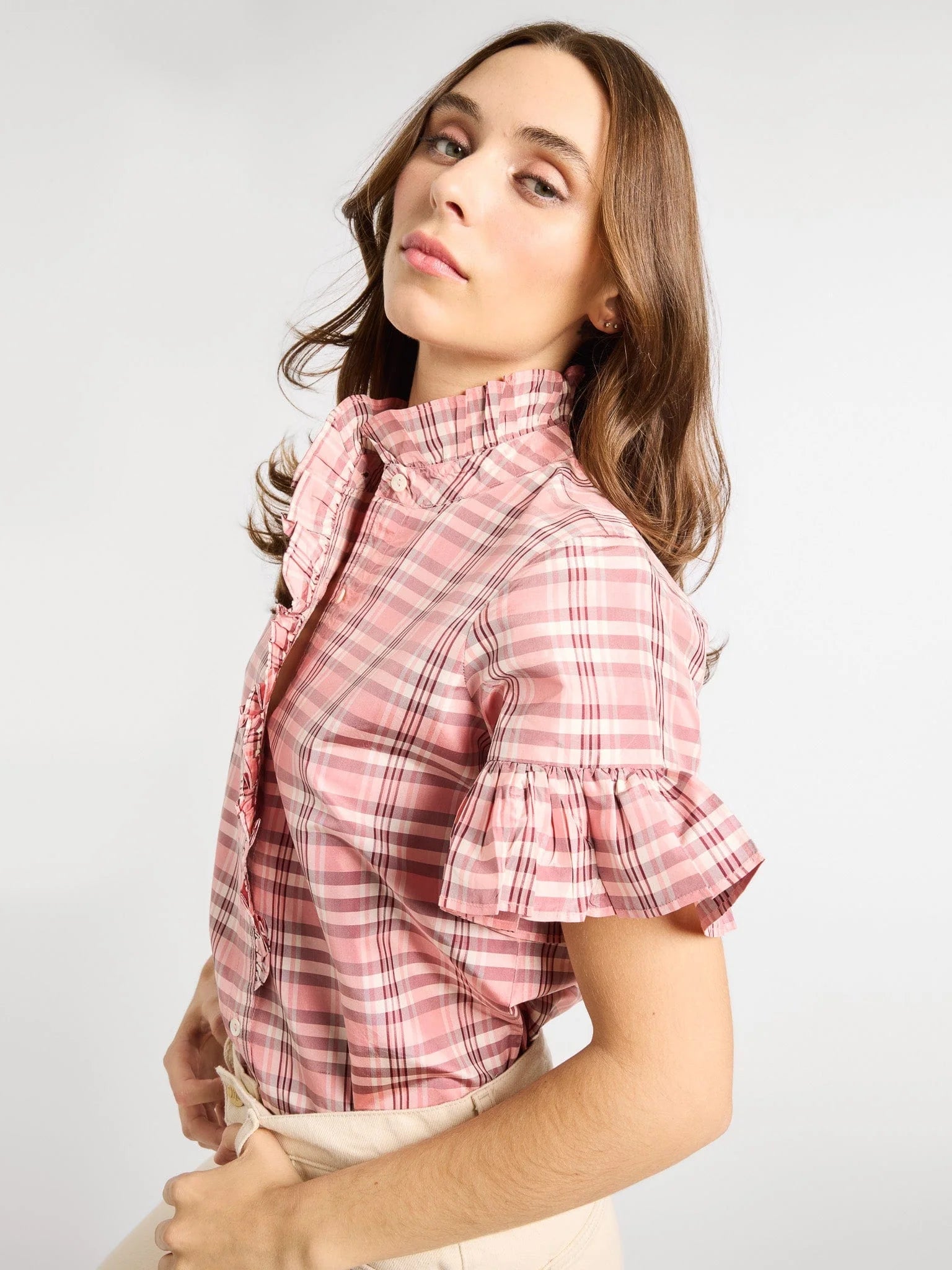 Mille Vanessa Top - Sugarplum Plaid