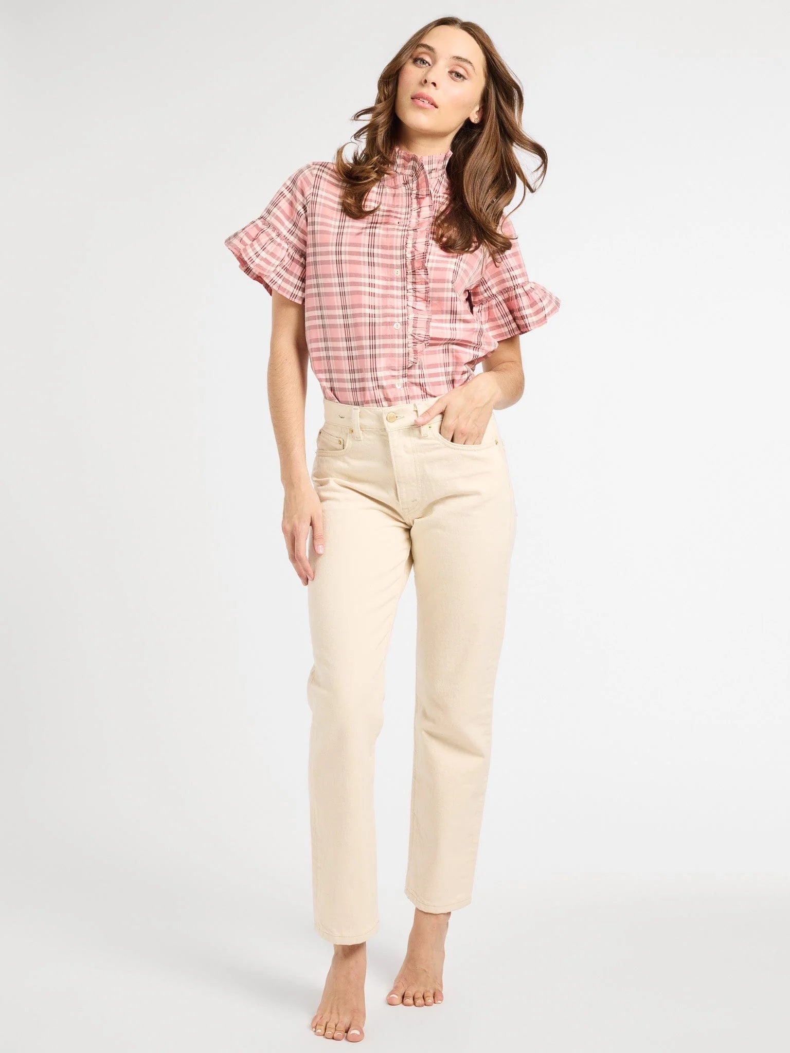 Mille Vanessa Top - Sugarplum Plaid