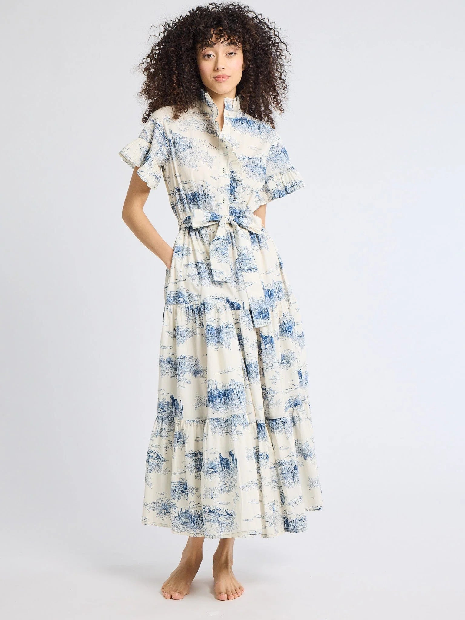 Mille Victoria Dress - Western Toile