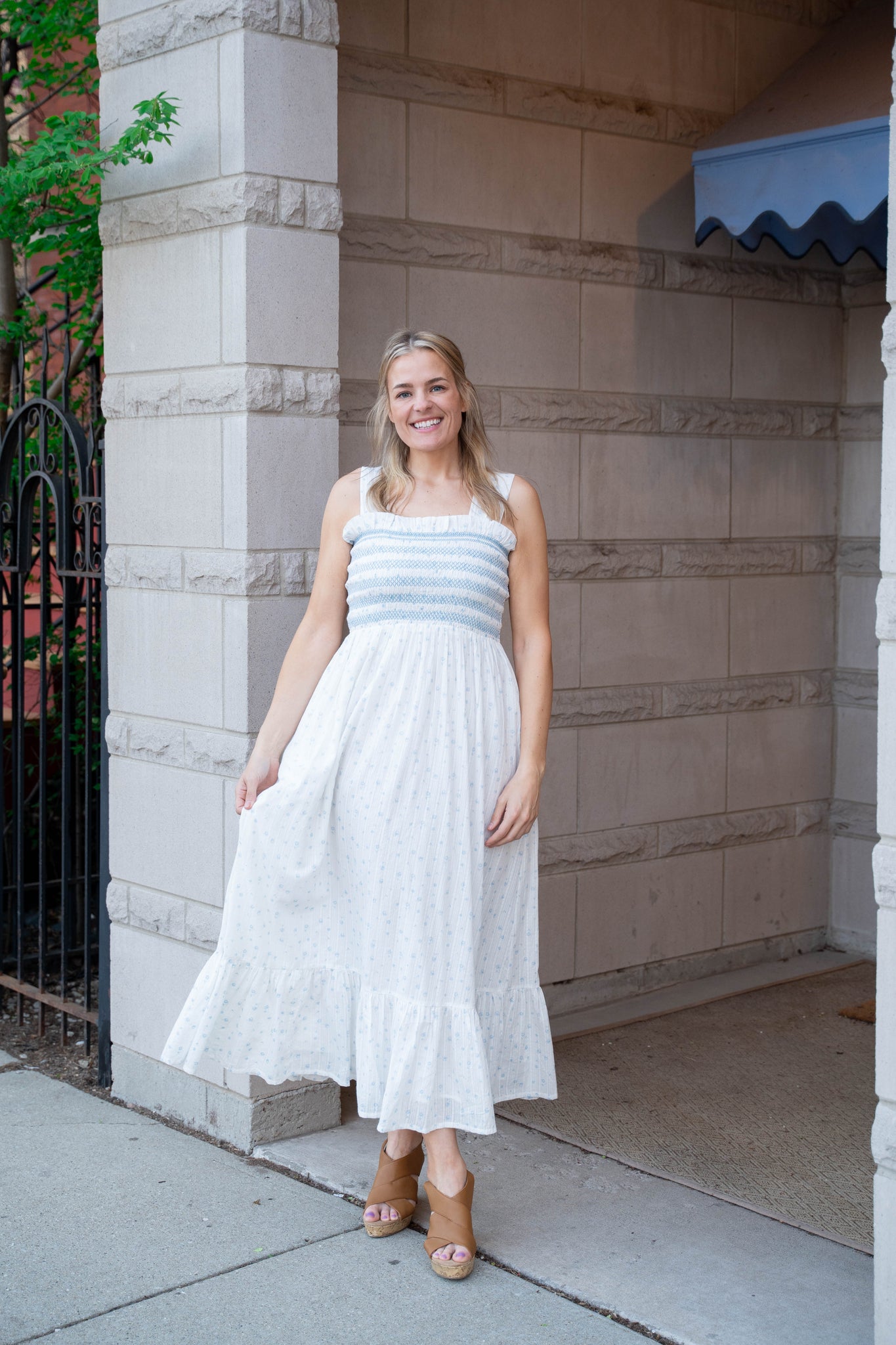 Mille Garden Dress - Blue Flora Mille Garden Dress - Blue Flora