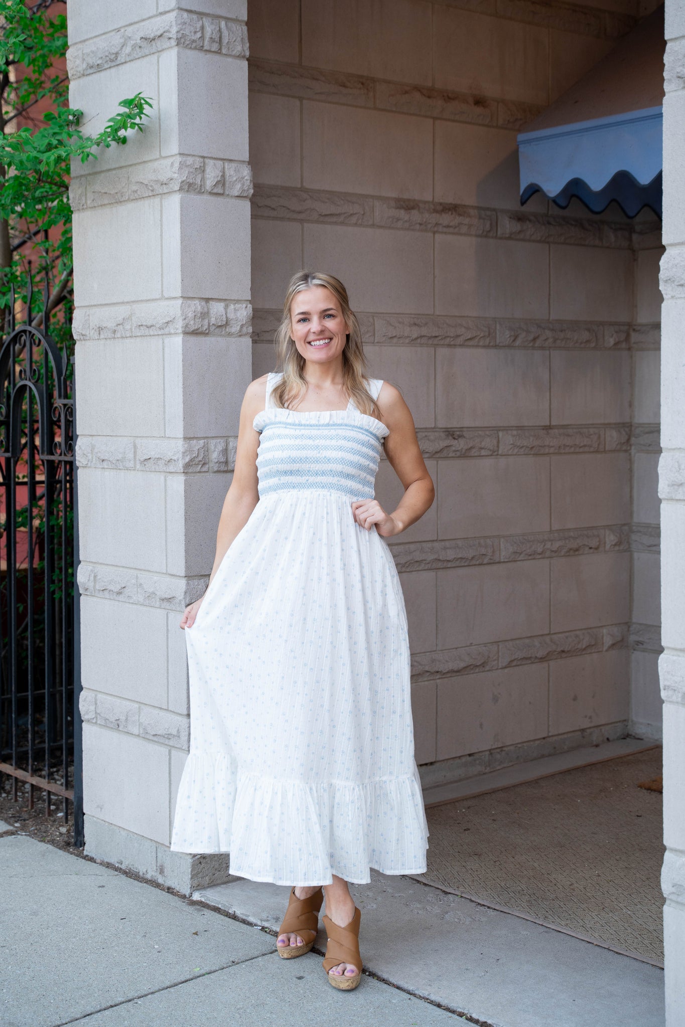 Mille Garden Dress - Blue Flora Mille Garden Dress - Blue Flora