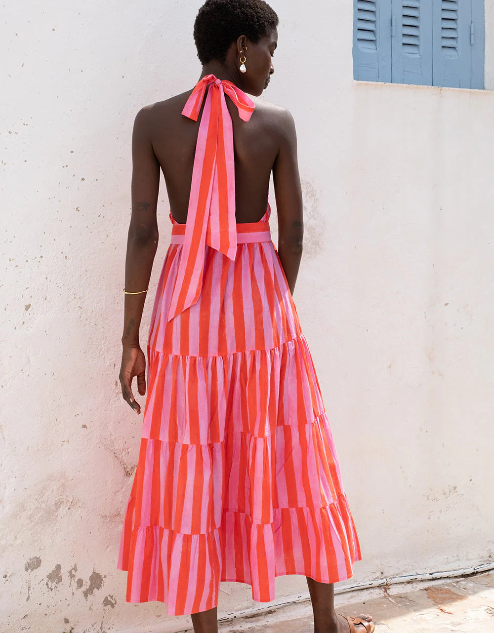 open lace back dress The Elena Dress in Cordoba Print 12 / Cordoba Print main image 1