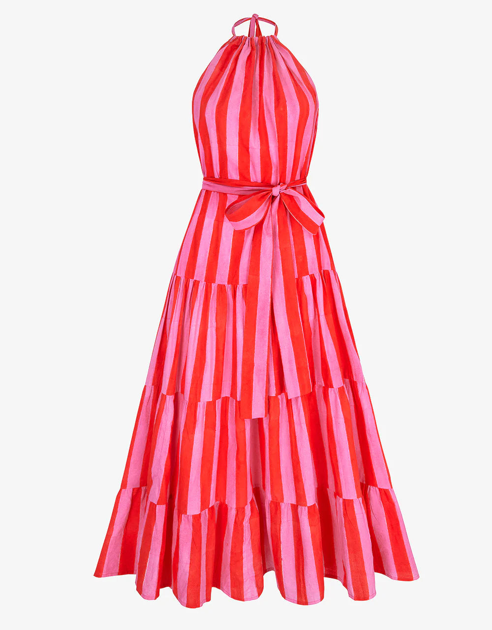 Pink City Prints Julia Dress - Bubblegum Stripe