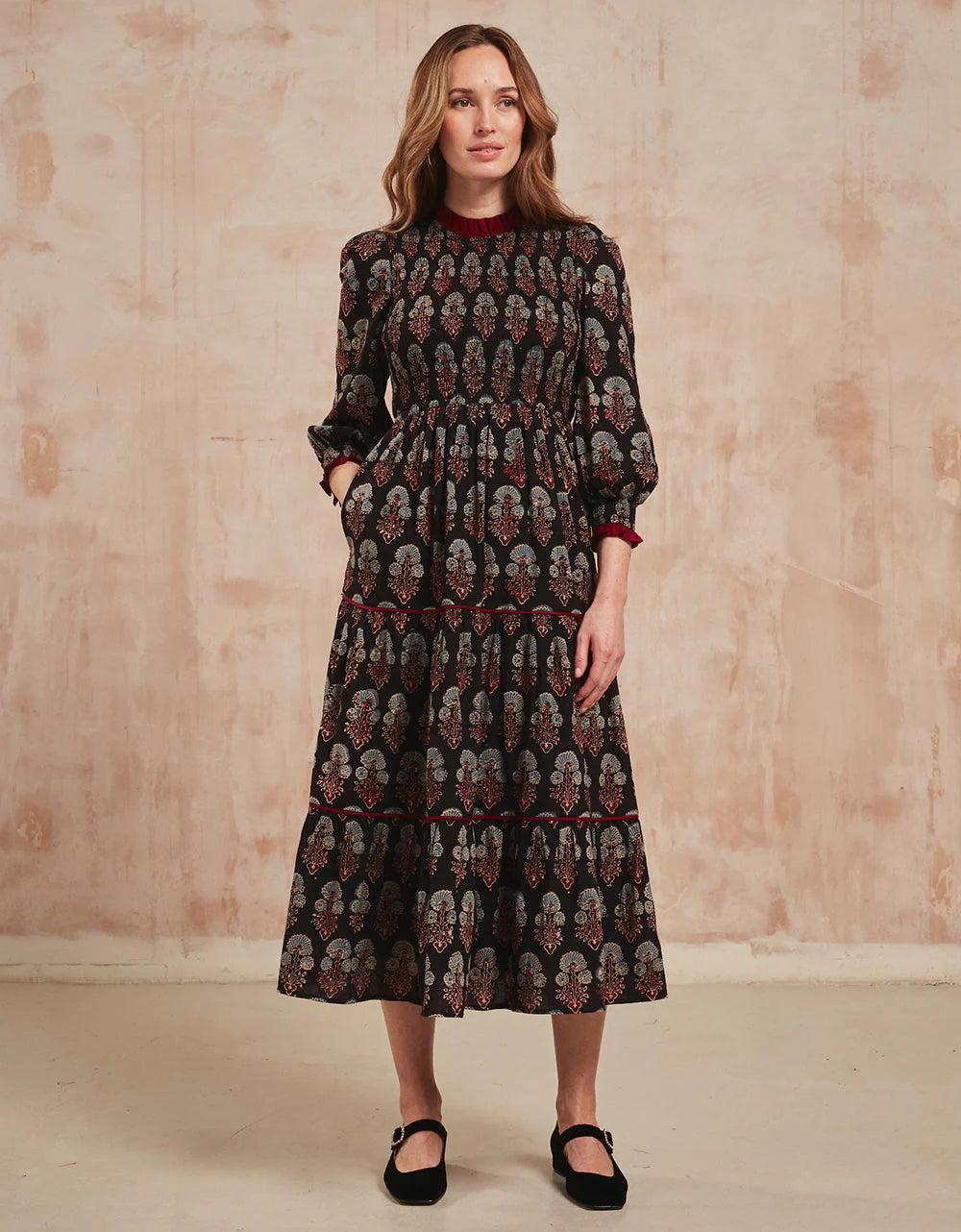 Pink City Prints Isabel Dress - Frost Buta