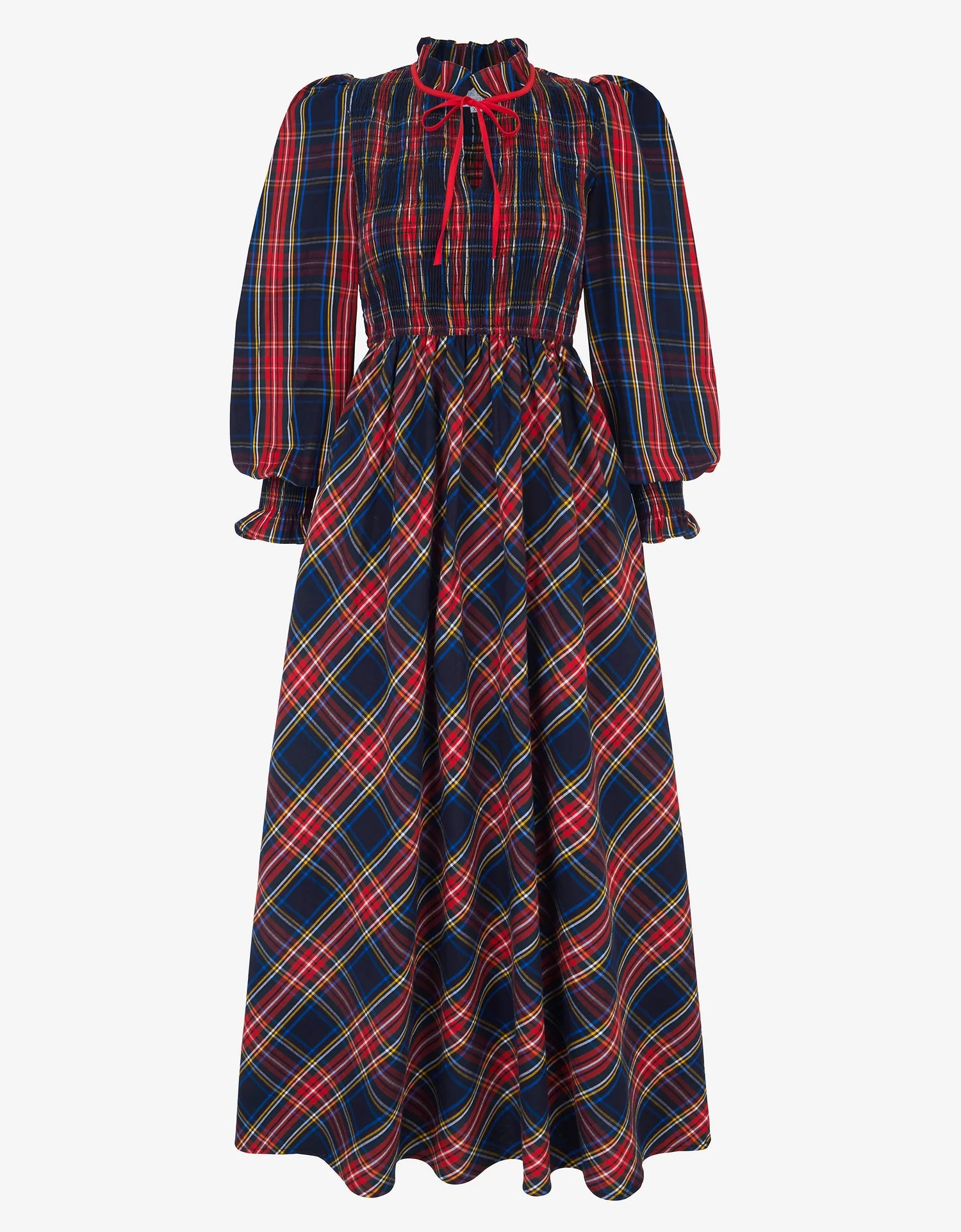 Pink City Prints Izzy Dress - Midnight Tartan