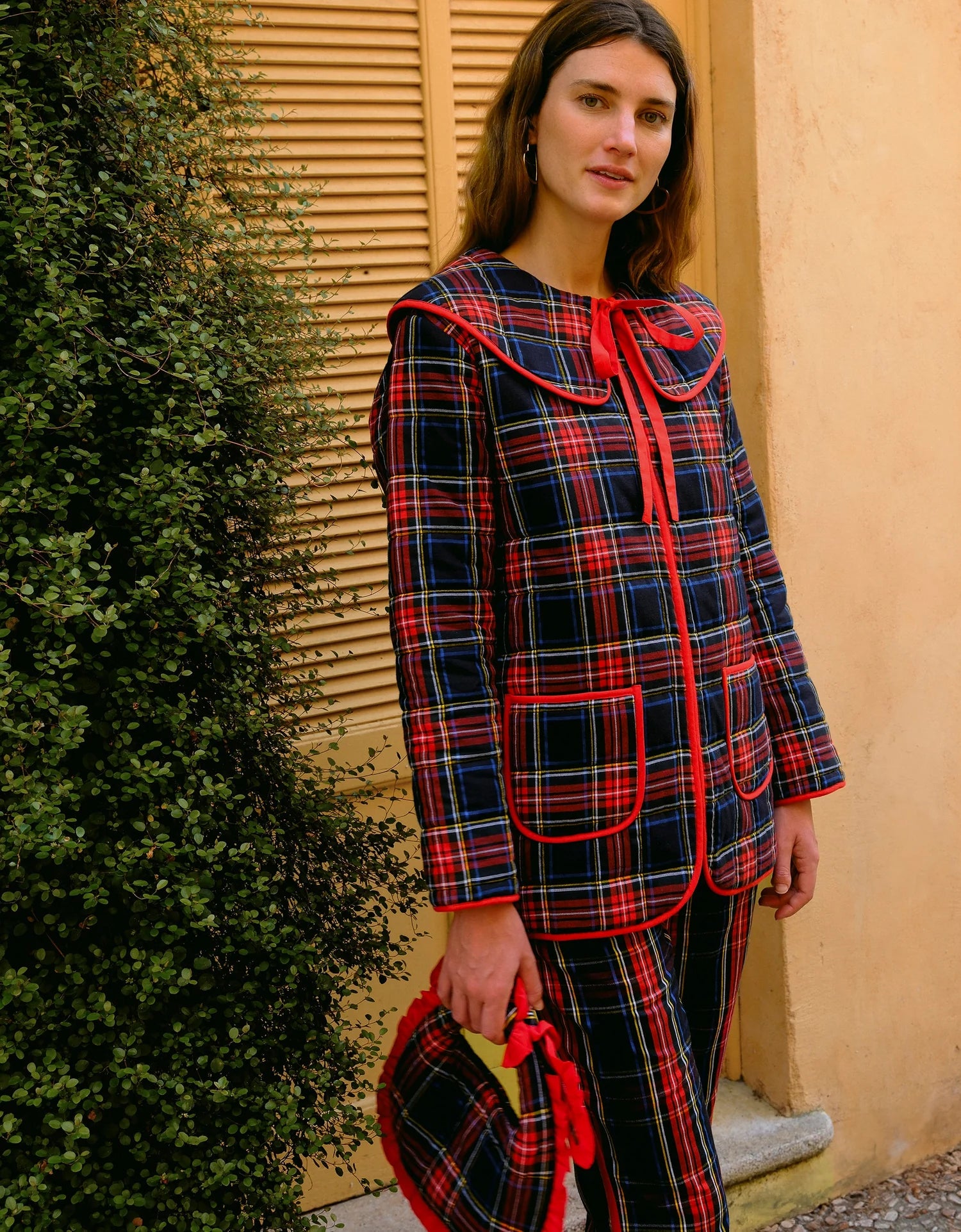 Pink City Prints Simone Jacket - Midnight Tartan