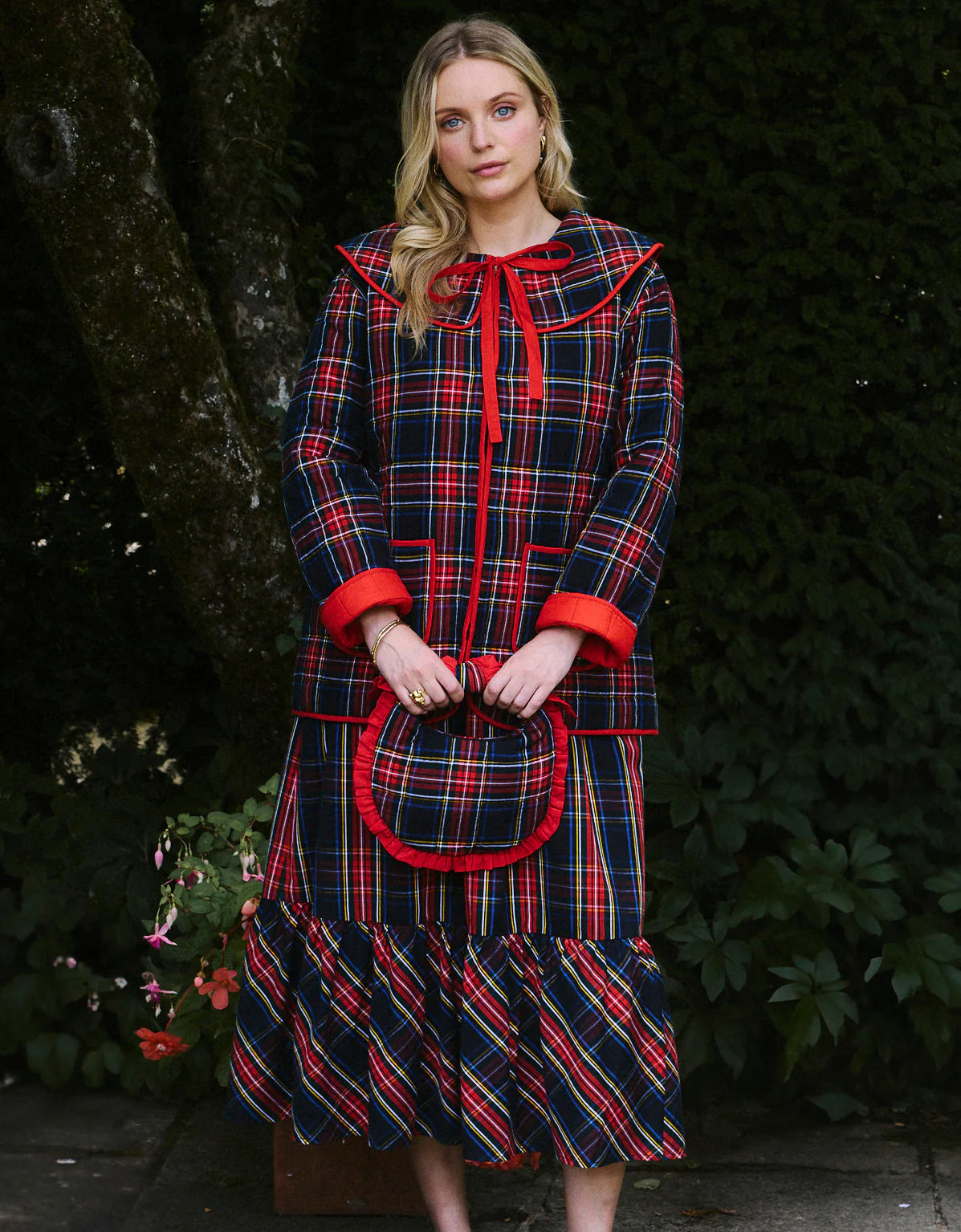 Pink City Prints Simone Jacket - Midnight Tartan