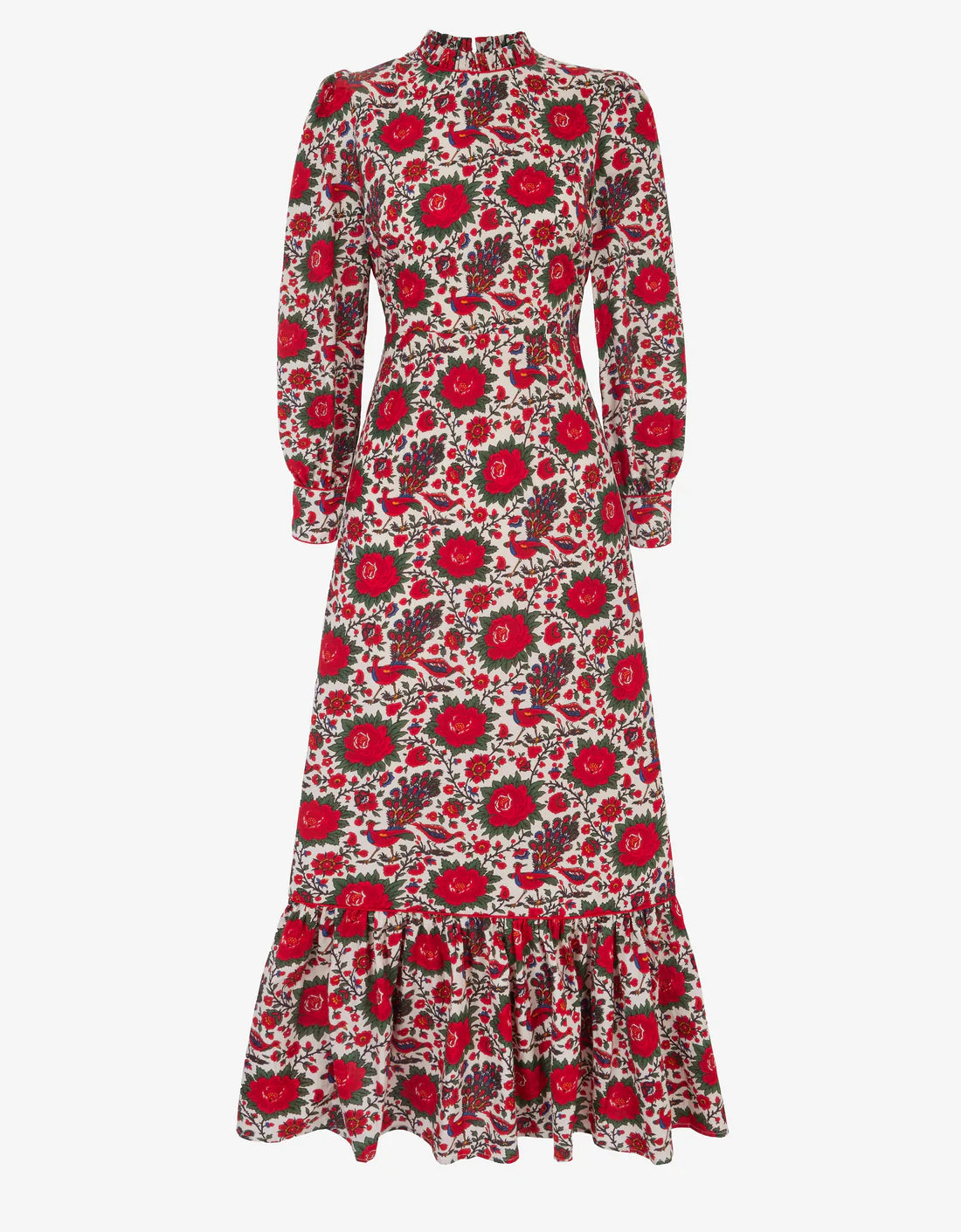 Pink City Prints Petworth Dress - Peony Bird