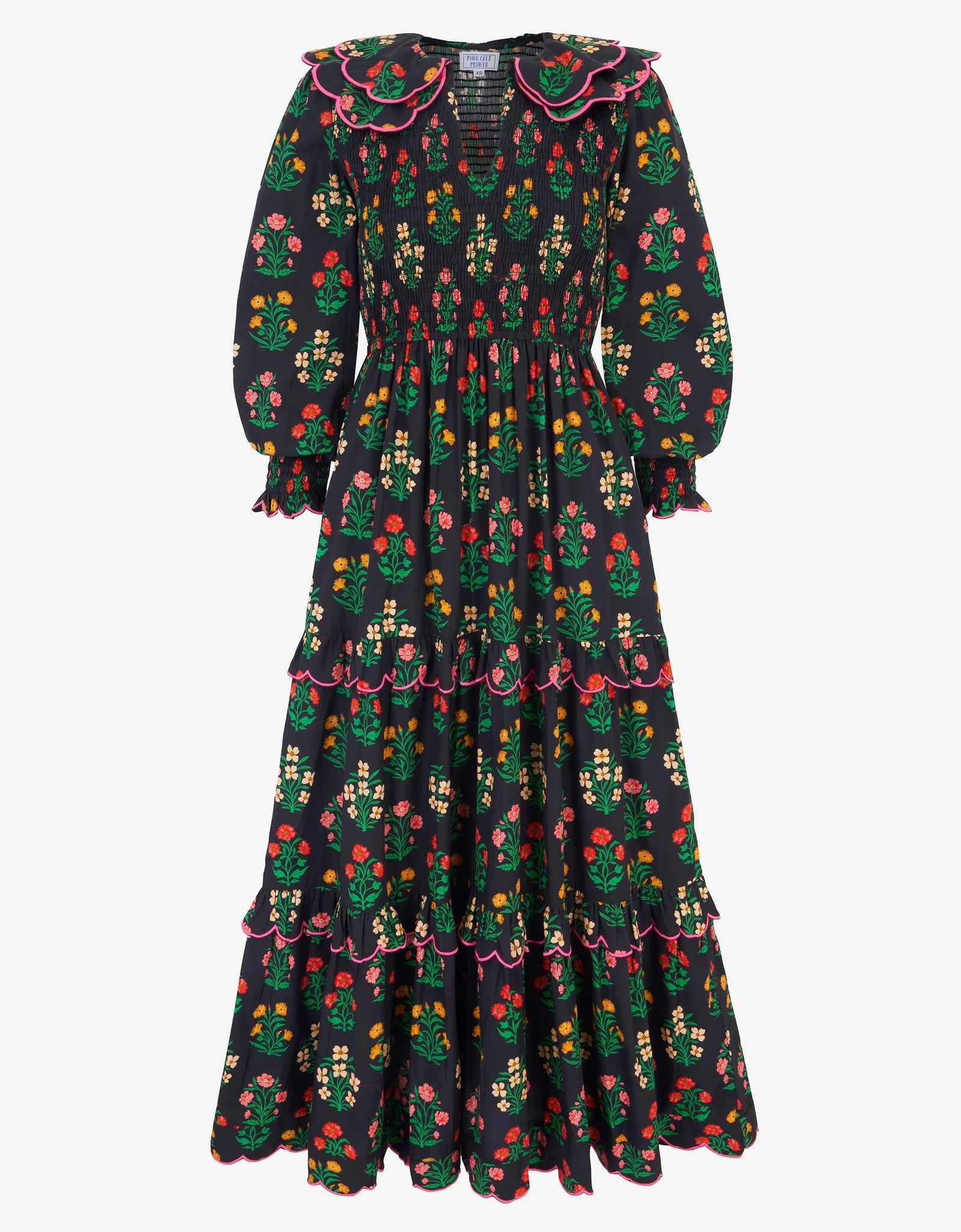 Pink City Prints Rita Dress - Rose Buta