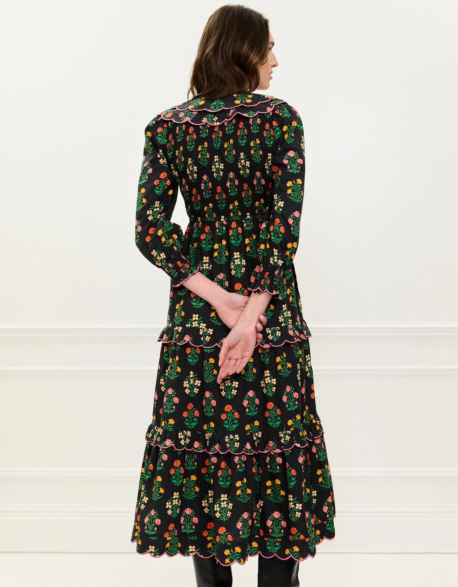 Pink City Prints Rita Dress - Rose Buta