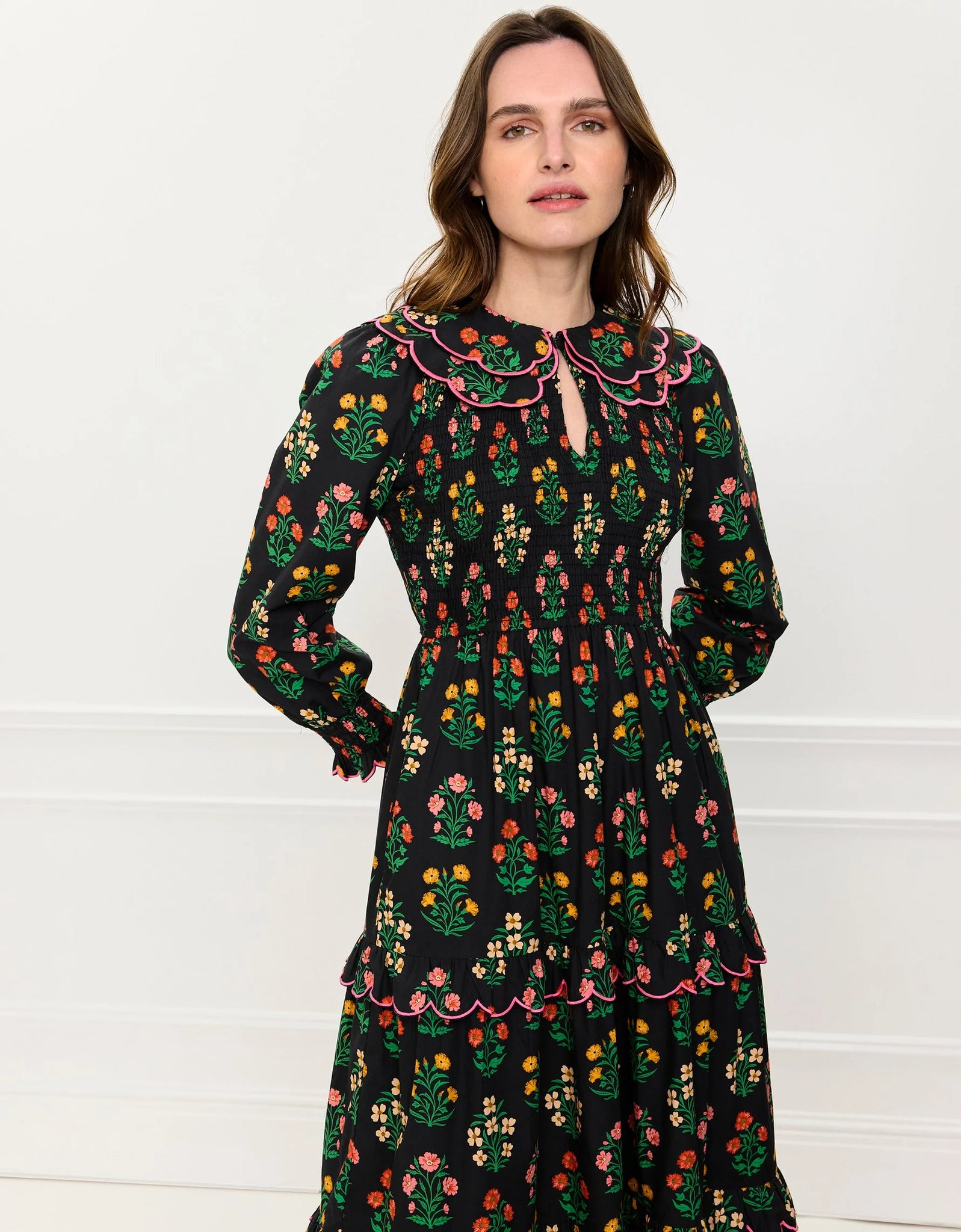 Pink City Prints Rita Dress - Rose Buta