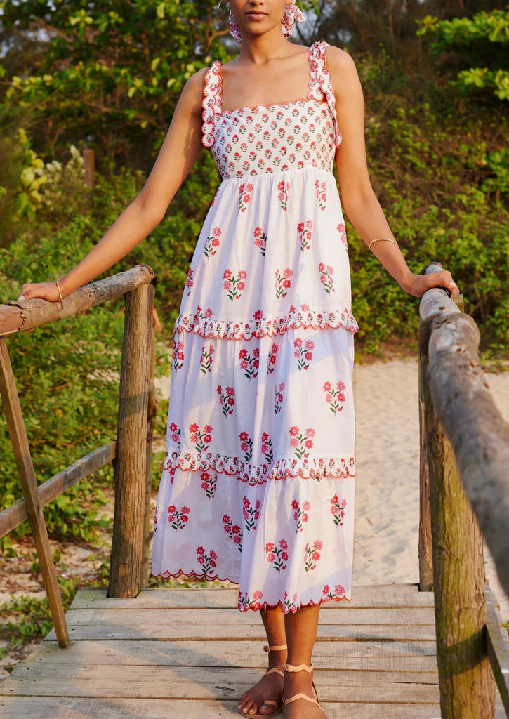 Pink City Prints Athens Dress - Rose Tahiti