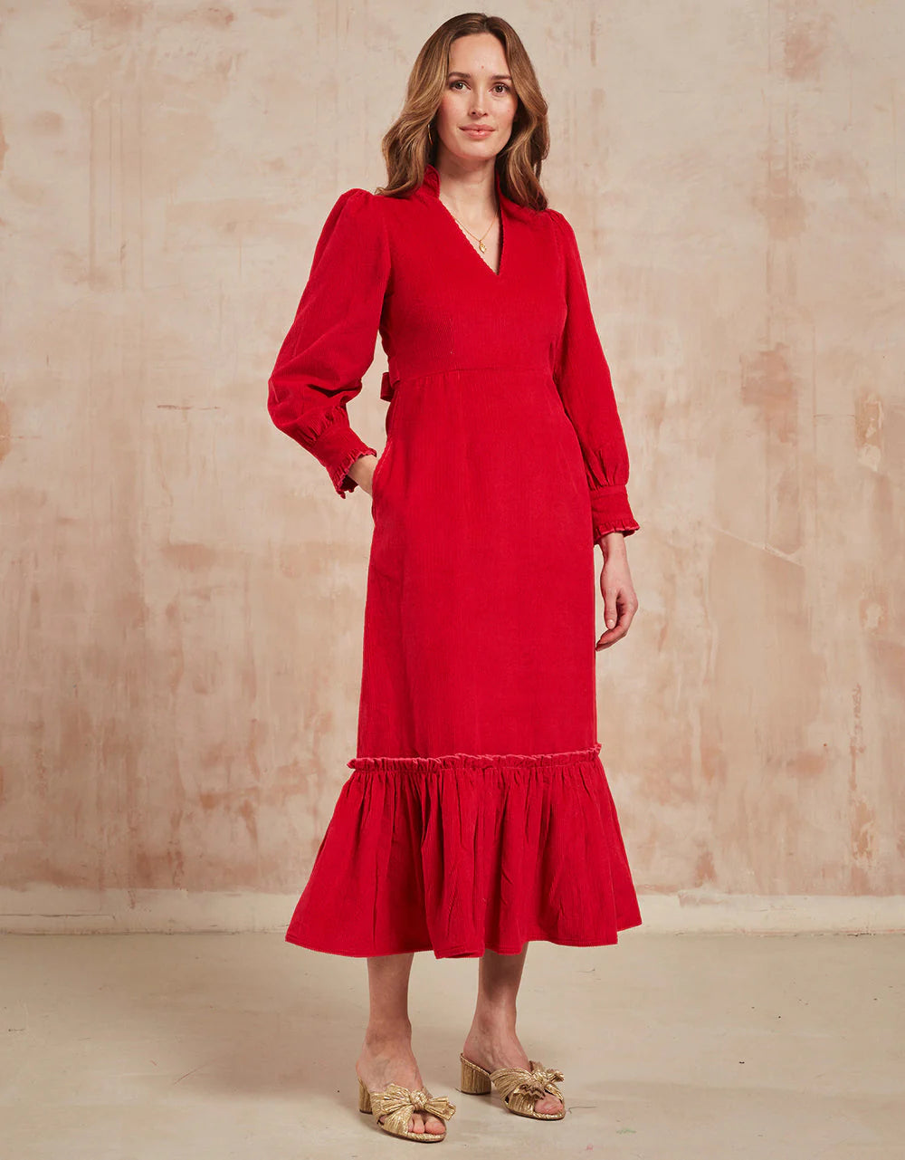 Pink City Prints Florentina Dress - Scarlet Cord – Batik Chicago