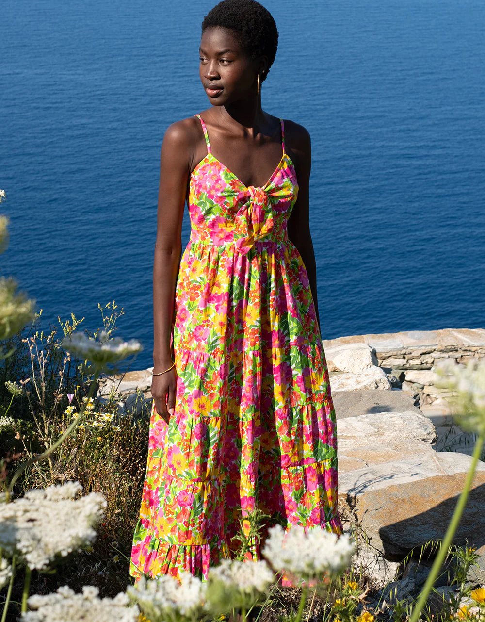 Pink City Prints Caterina Dress - Tutti Fruity Batik Chicago Pink City Prints Caterina Dress - Tutti Fruity Batik Chicago