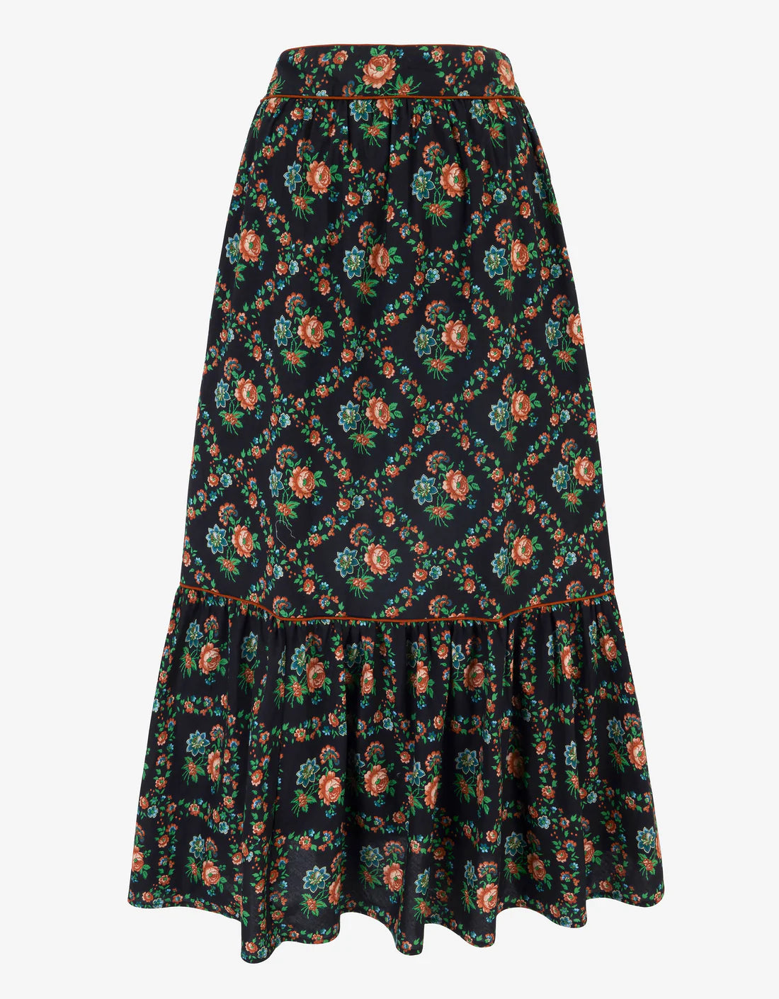 Pink City Prints Mabel Skirt - Vintage Trellis
