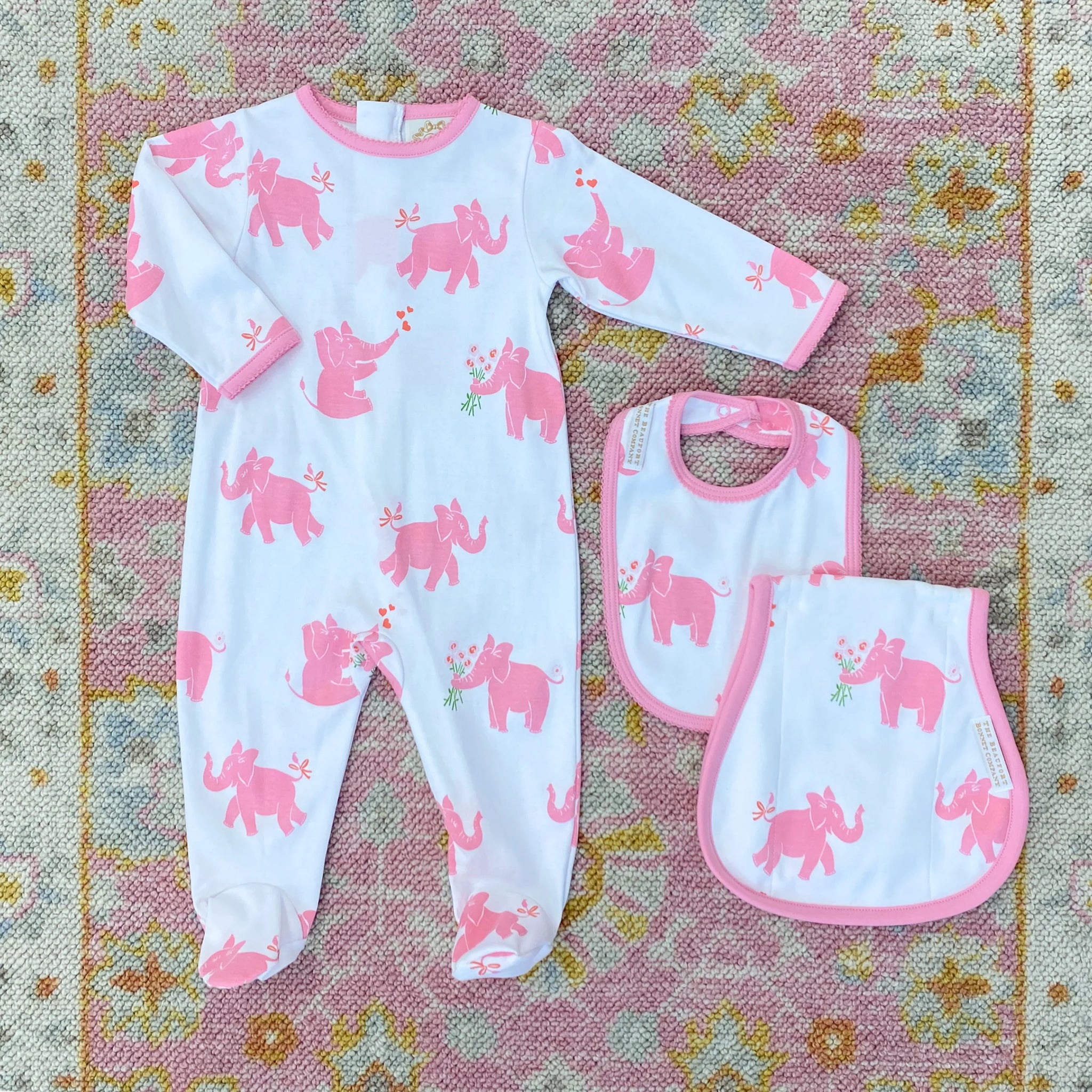 The Beaufort Bonnet Company Rock Me Romper - Precious Peanut Pink