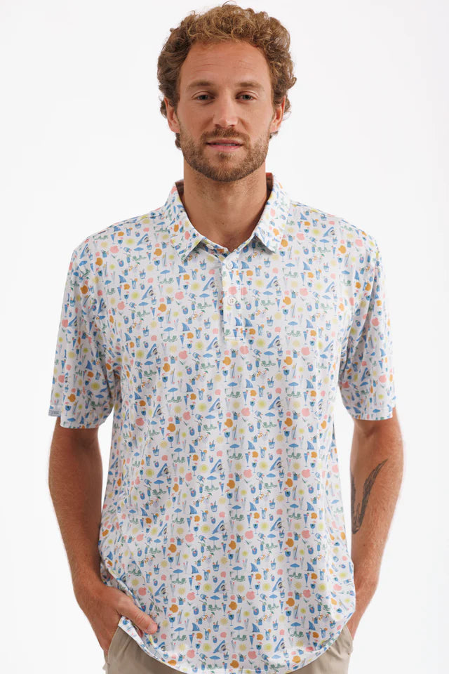 Smith & Quinn Mens Smitty Light Polo - Drink or Swim