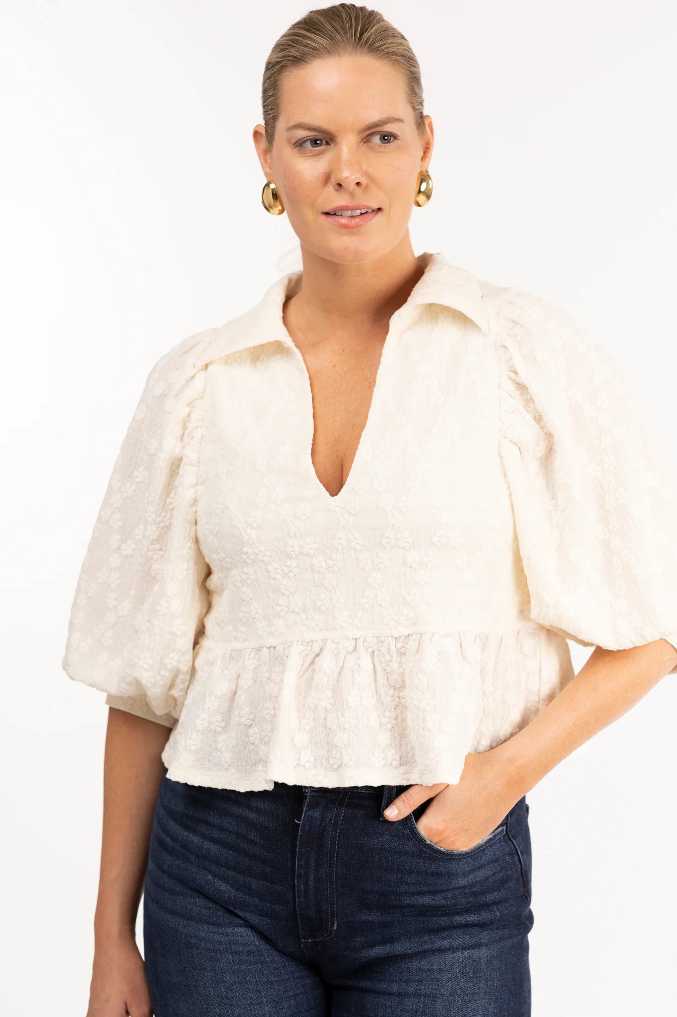 Smith & Quinn Wren Top - Cream Lace