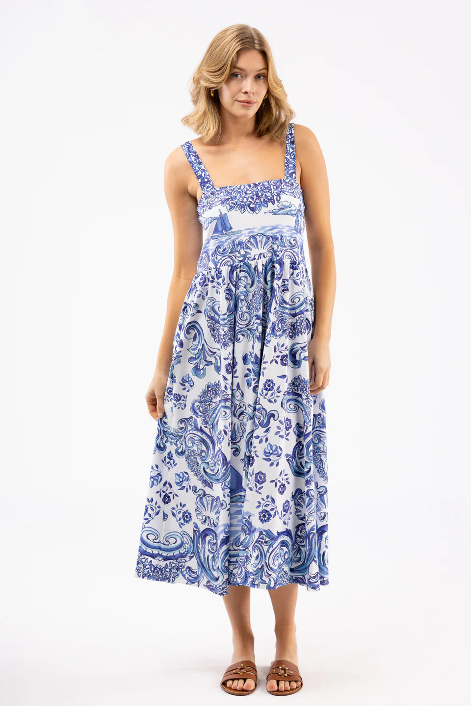 Smith & Quinn Heather Dress - Port Porcelain