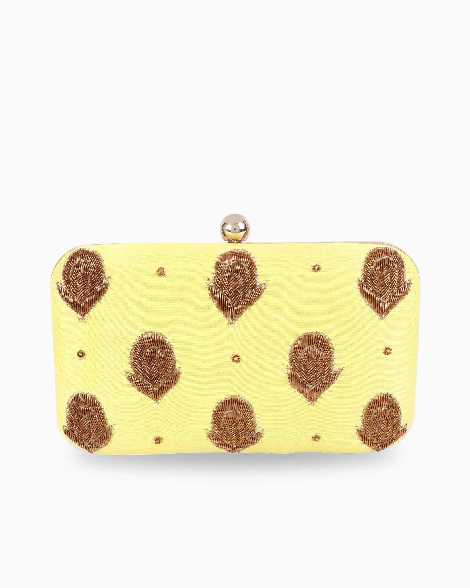 Singhvis Tulipa Clutch - Yellow