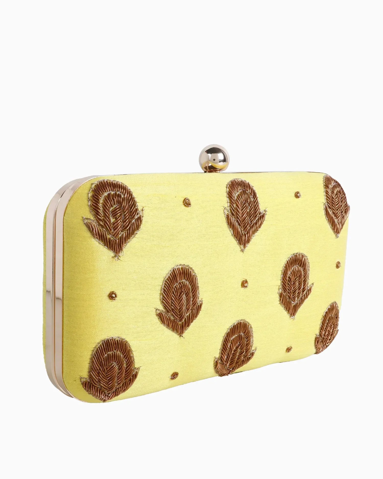 Singhvis Tulipa Clutch - Yellow