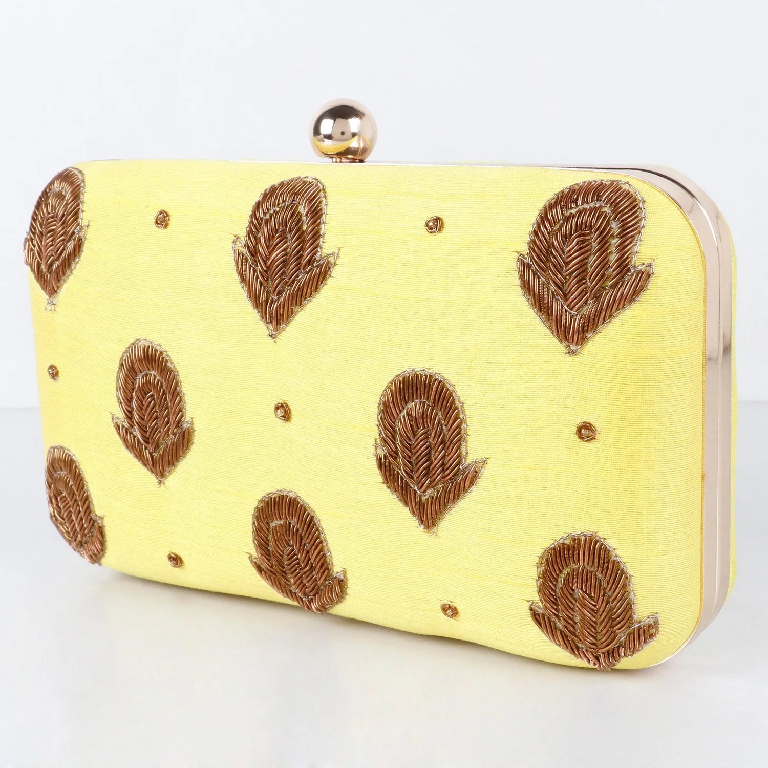 Singhvis Tulipa Clutch - Yellow