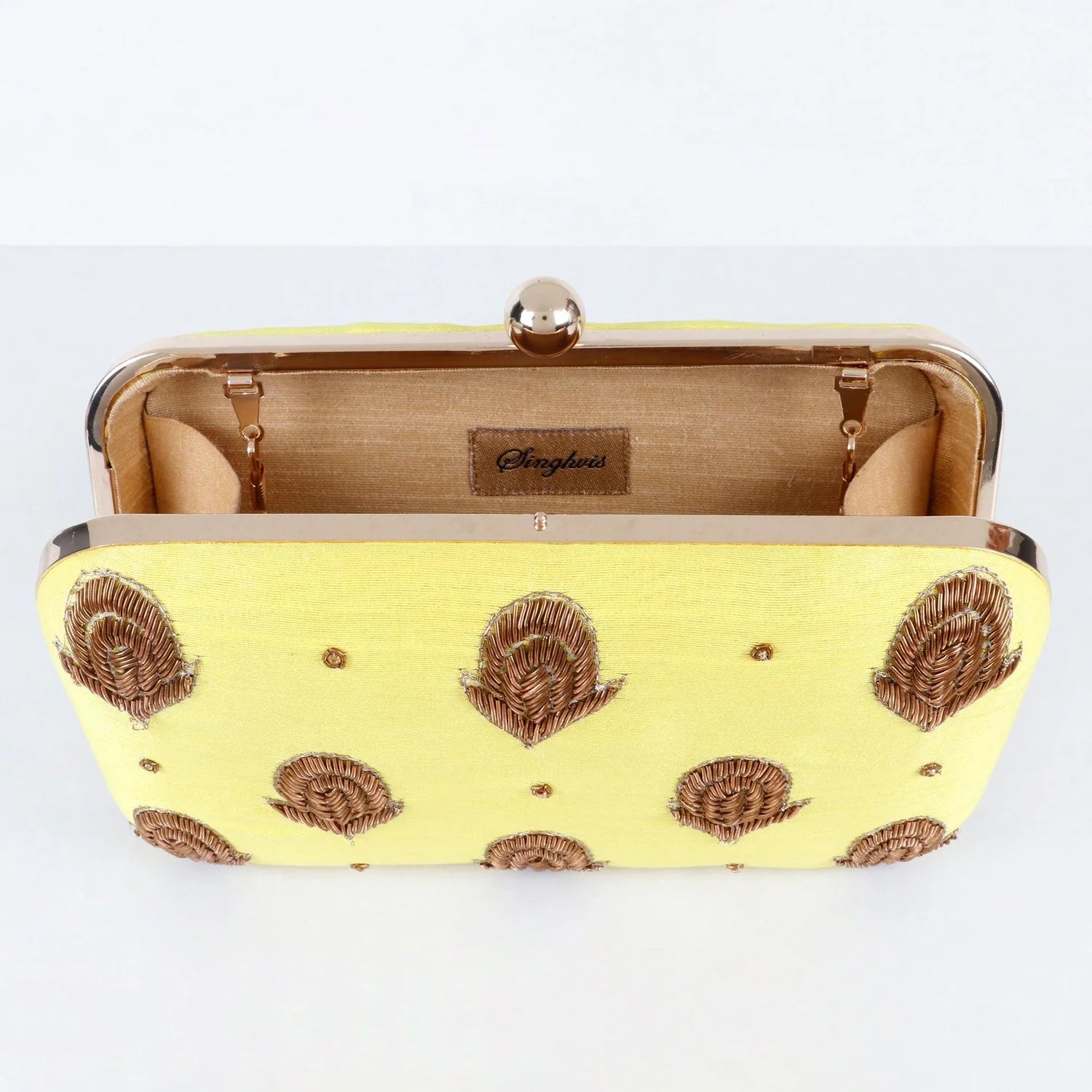 Singhvis Tulipa Clutch - Yellow