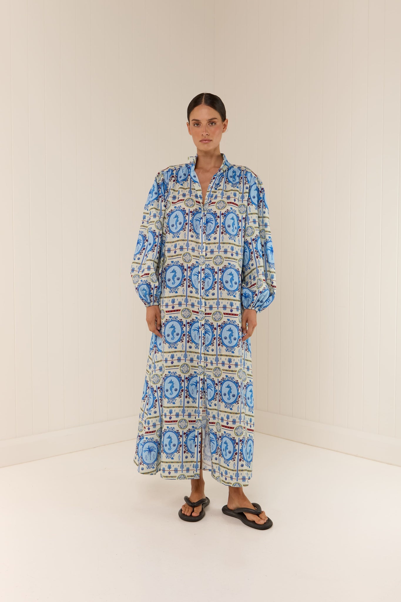 Palm Noosa Noddy Dress - Lagoona Tile