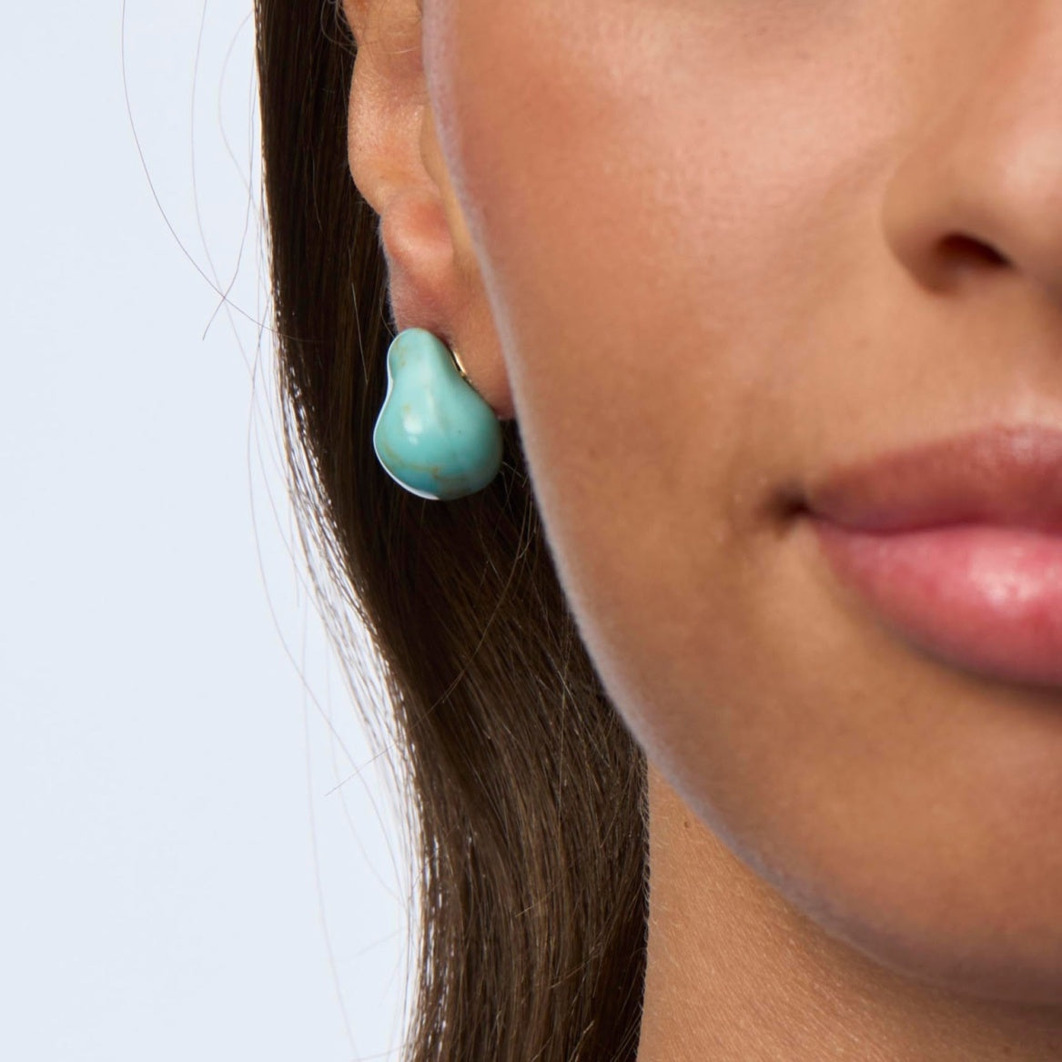 Lele Sadoughi Turquoise Collector Baroque Stud