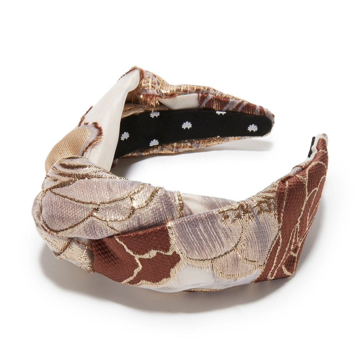 Lele Sadoughi Plum Blush Greta Floral Lace Headband