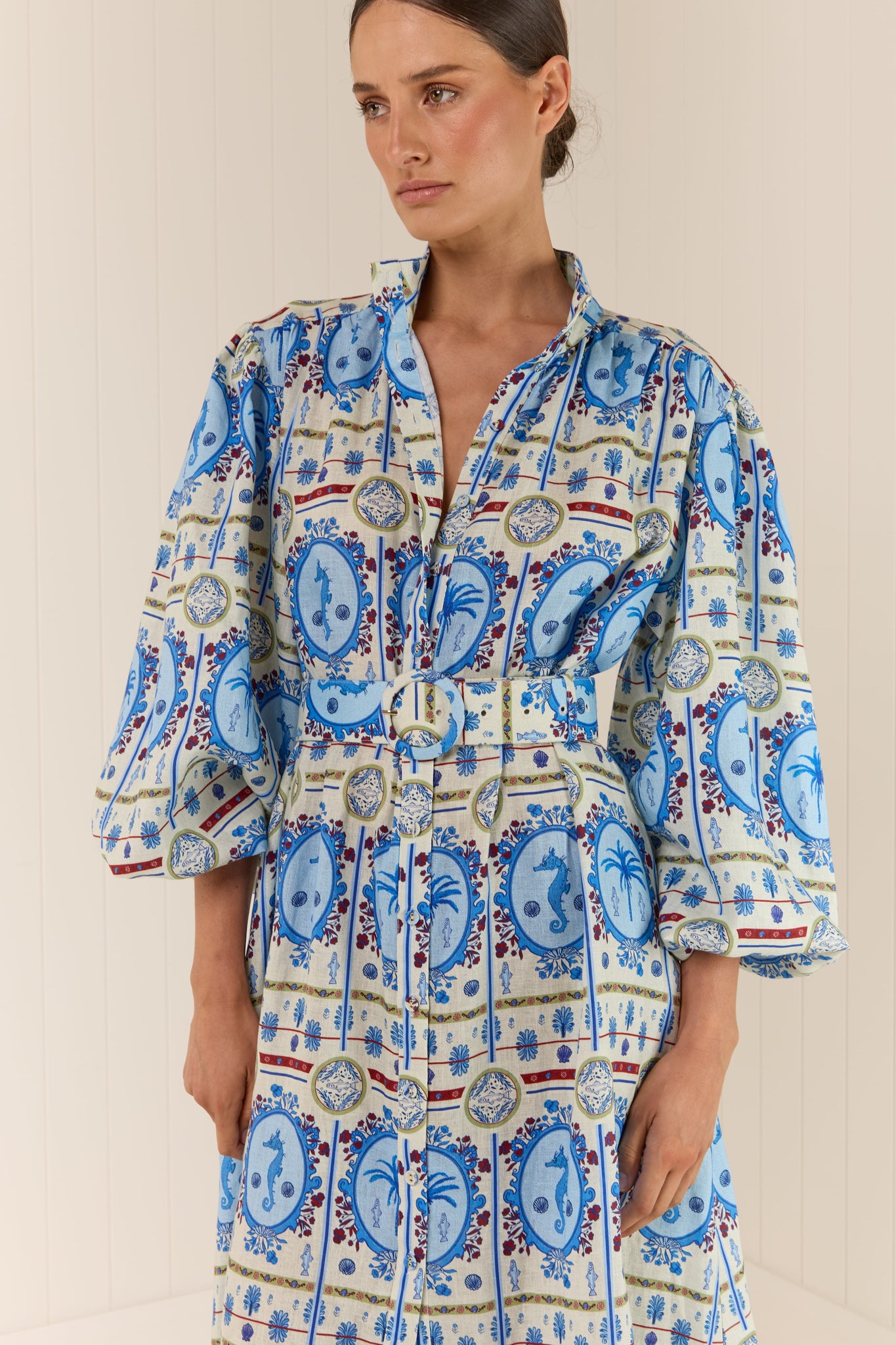 Palm Noosa Noddy Dress - Lagoona Tile