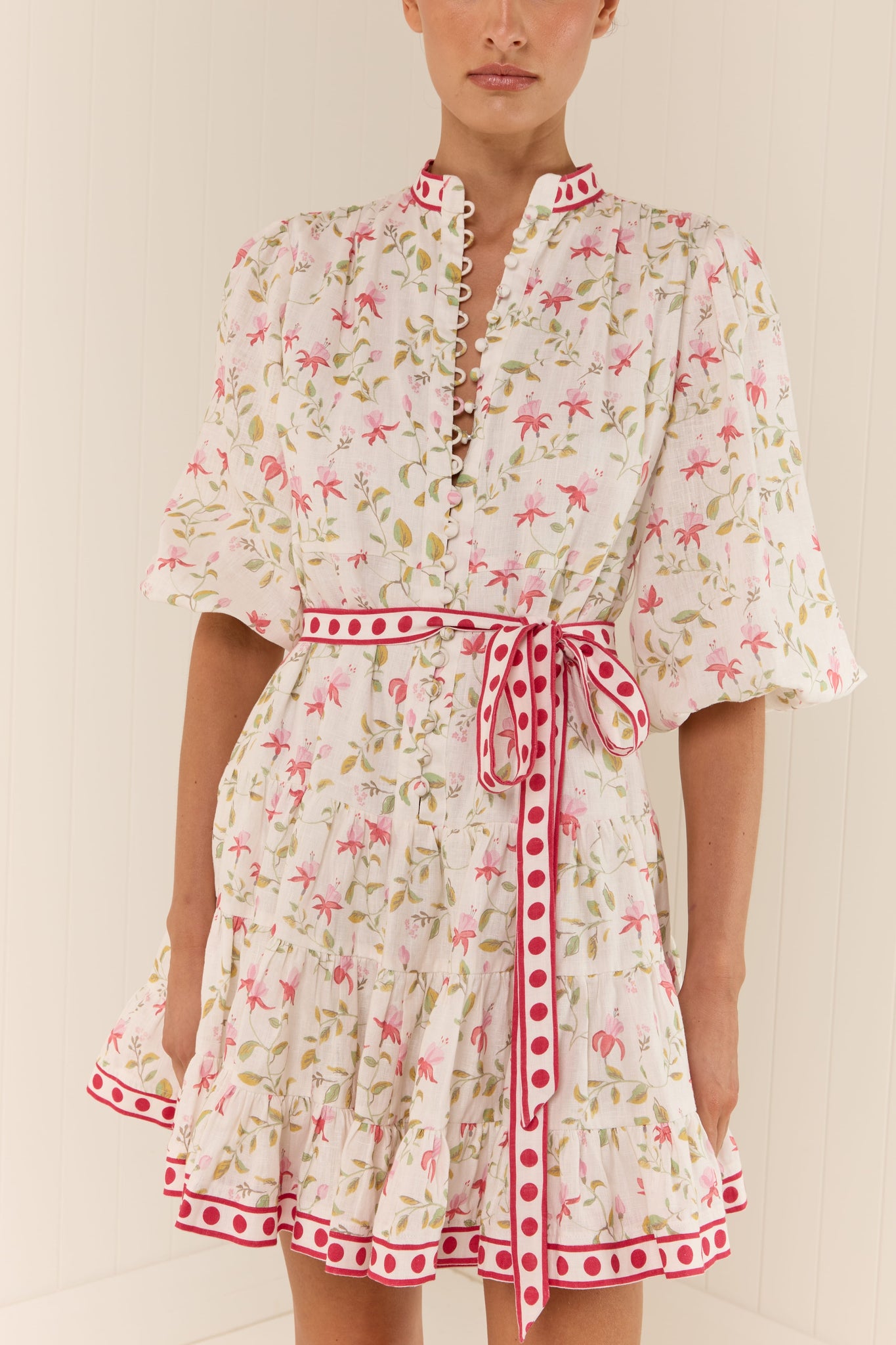 Palm Noosa Ruba Mini Dress - Pink Petals