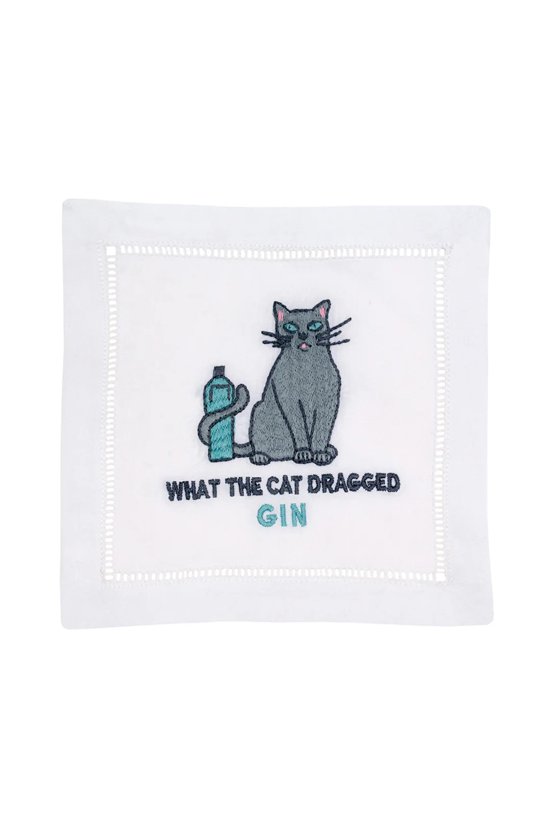 August Morgan What the Cat Dragged Gin Cocktail Napkin