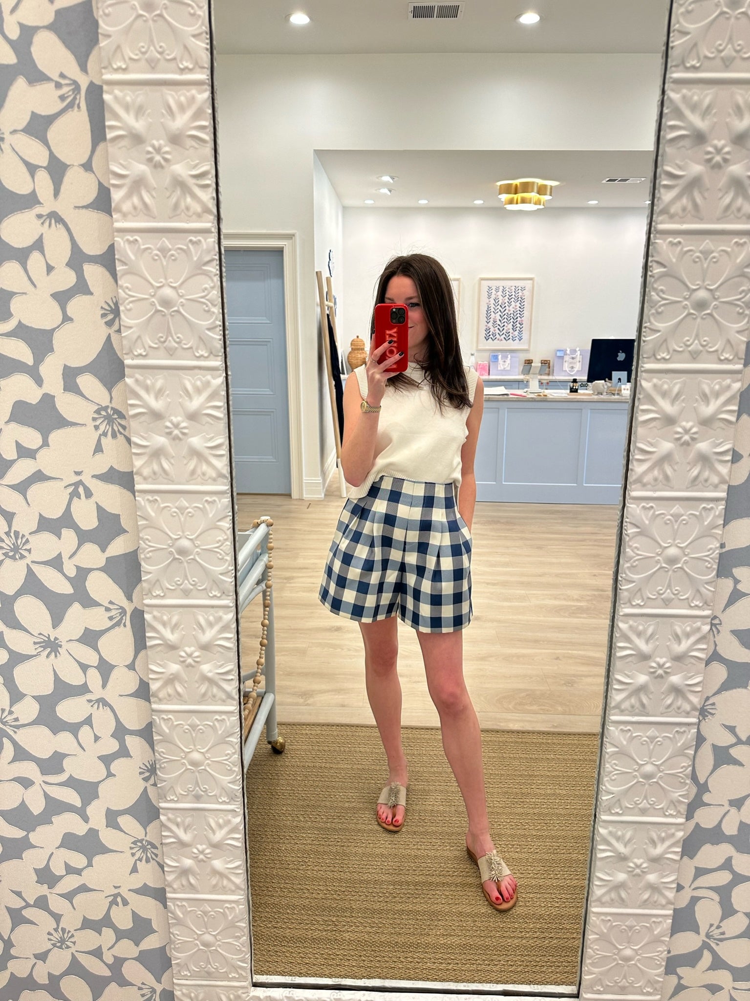 Hunter Bell Kline Short - Blue Check