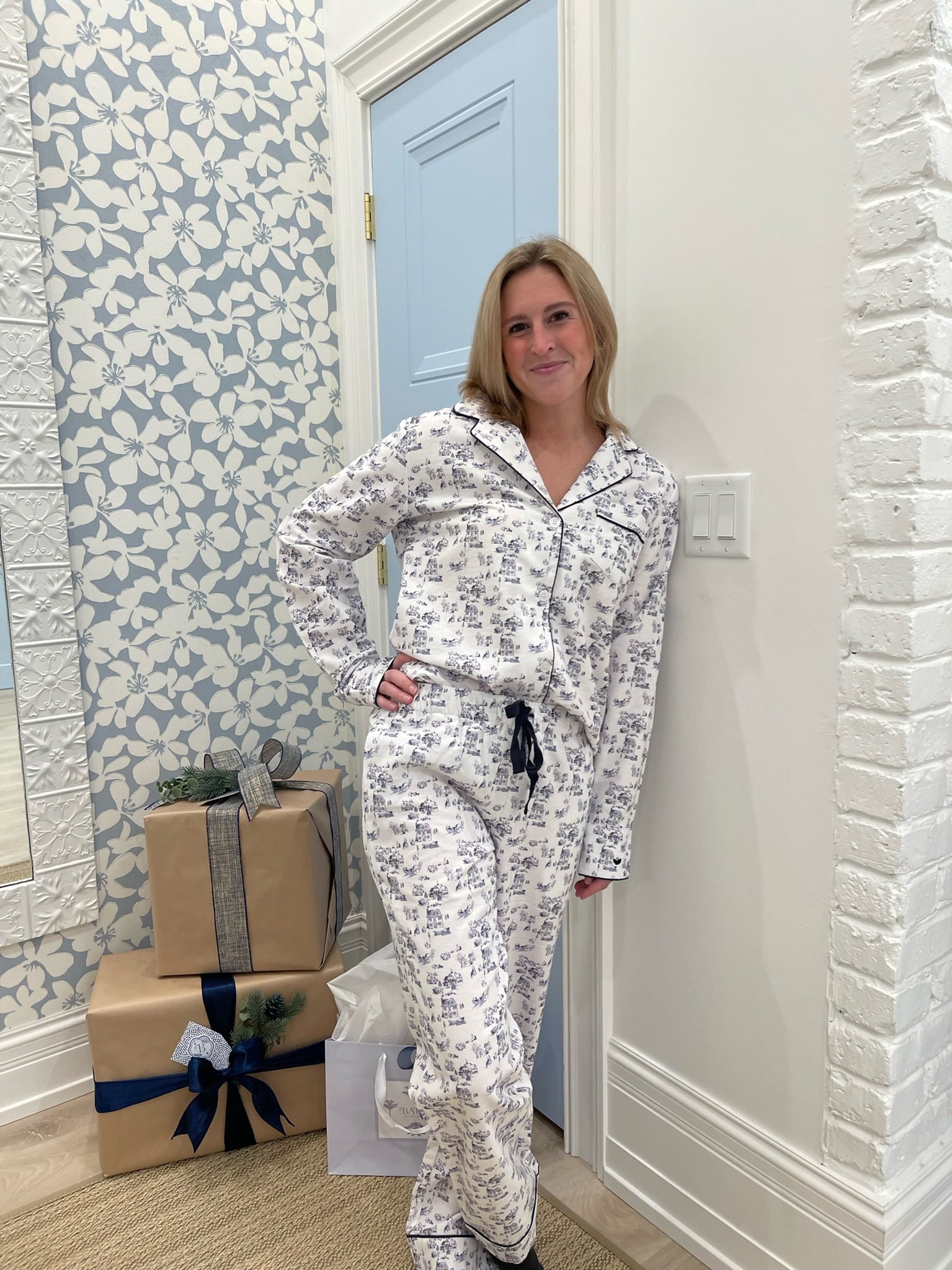 Petite Plume Winter Vignette Pajama Set