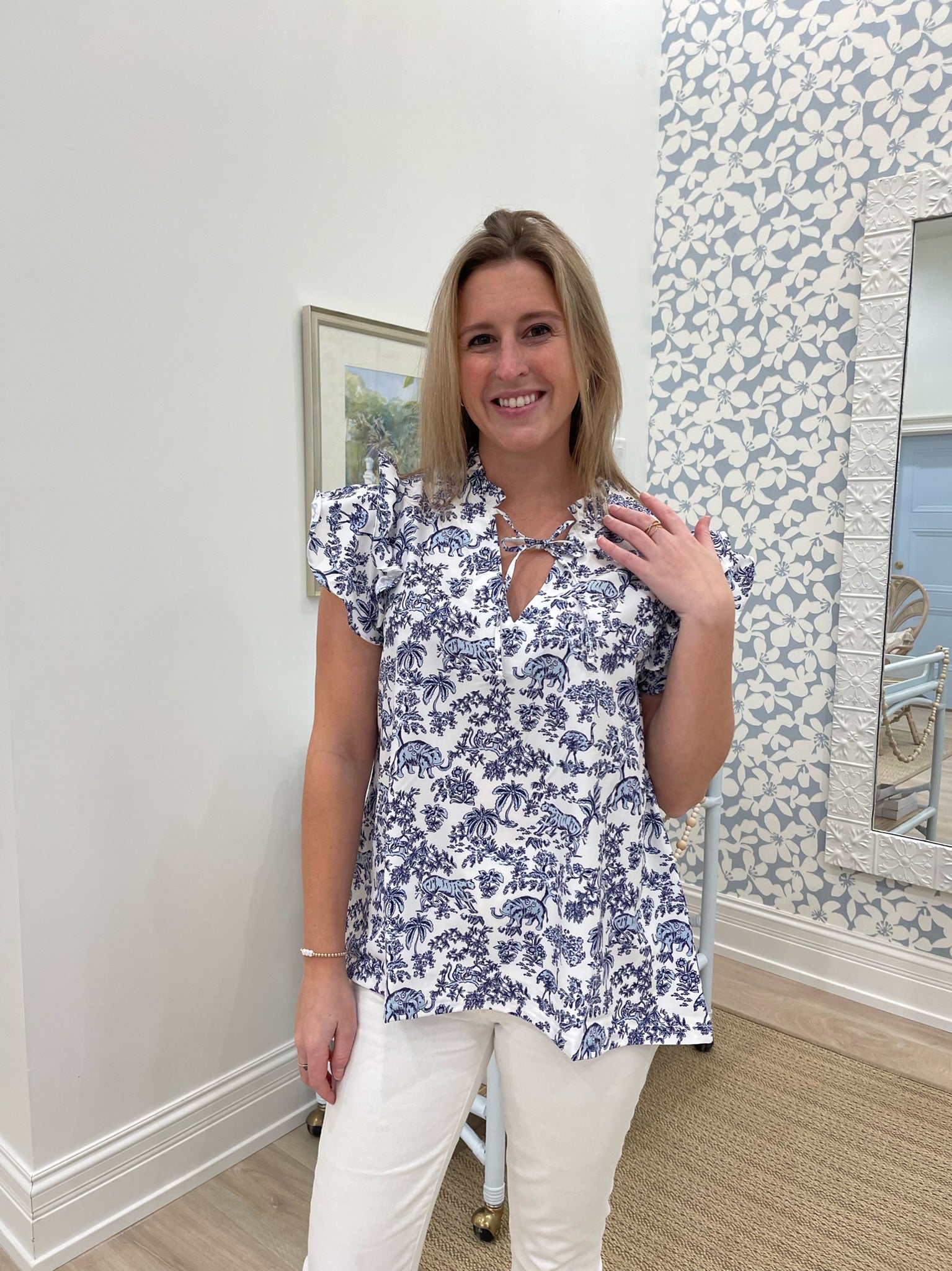 Smith & Quinn Sydney Top - Jungle Toile